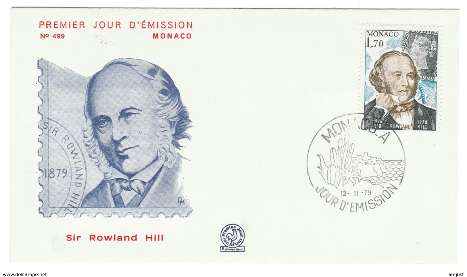 Monaco // FDC // 1979 //  Sir Rowland Hill - FDC