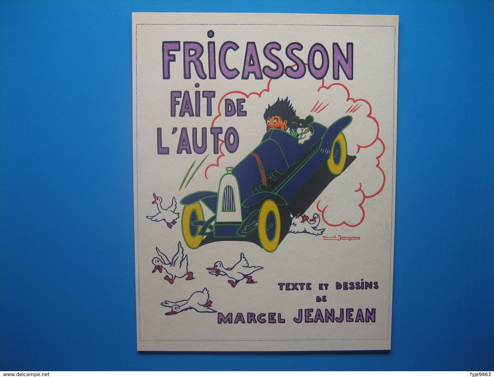 (1926) Publicité De Presse Recto-verso " FRICASSON Fait De L'auto " De Marcel Jeanjean - Non Classés