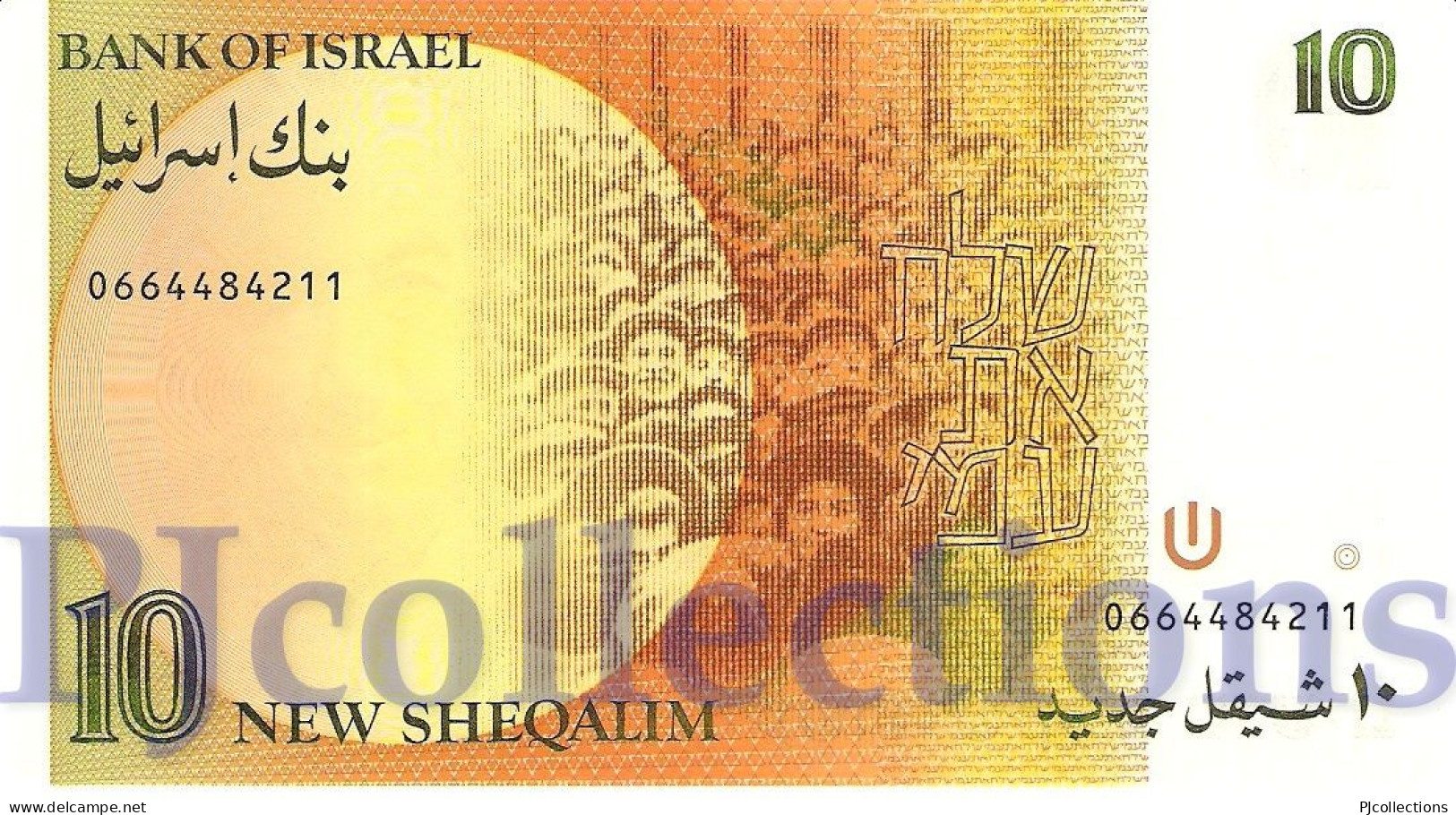 ISRAEL 10 NEW SHEQALIM 1987 PICK 53b UNC - Israël