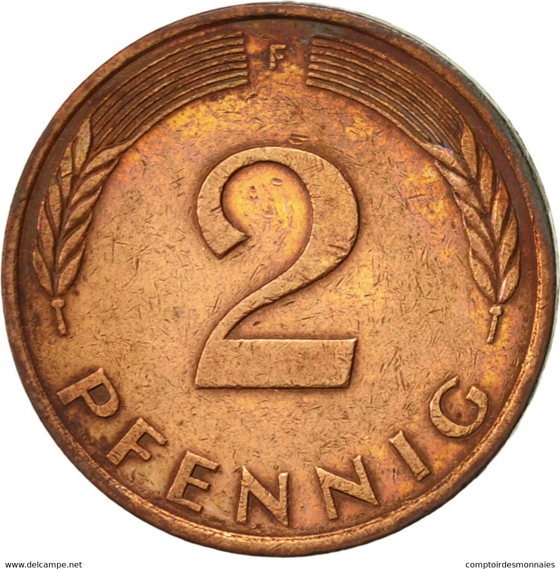 Monnaie, République Fédérale Allemande, 2 Pfennig, 1978, Stuttgart, TTB+ - 2 Pfennig