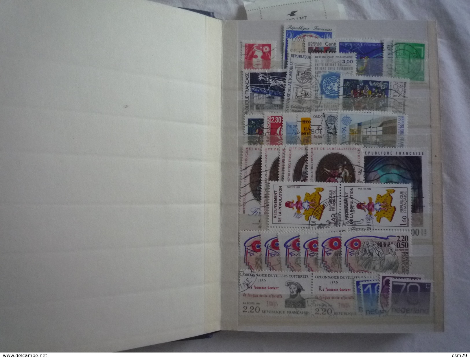 Dans un carton, Classeurs Timbres Monde, France, Colonies Françaises des milliers - Lettres - A voir - 99 scans