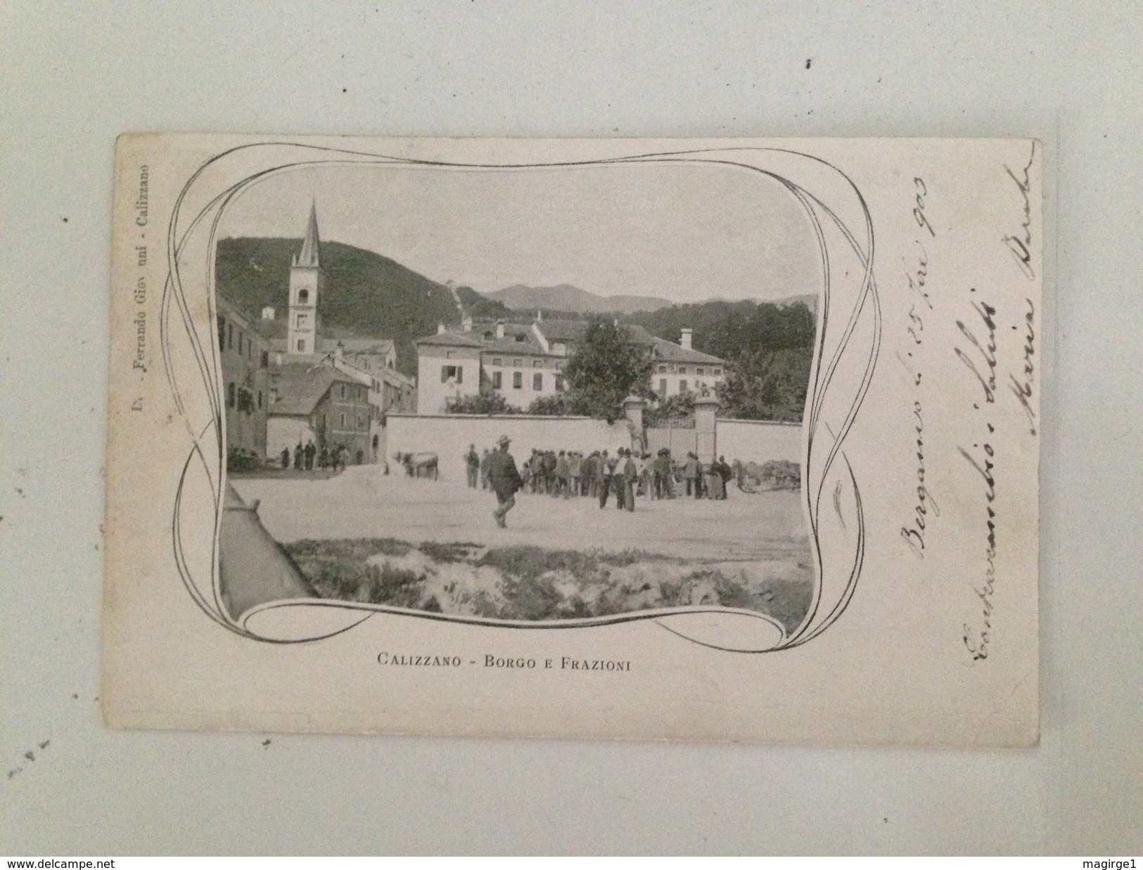 B2965 - Savona, Calizzano, Borgo E Frazioni, Viaggiata 1903 - Savona