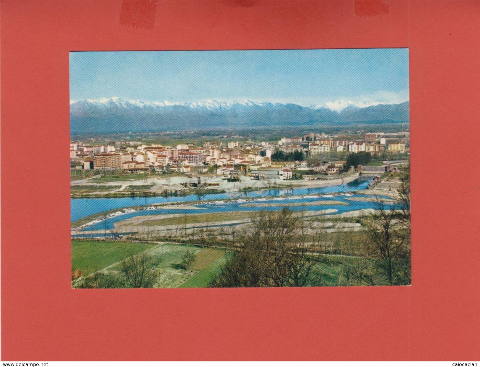 CHIVASSO PANORAMA CON IL FIUME PO VISTI DALL'ALTO - Fiume Po