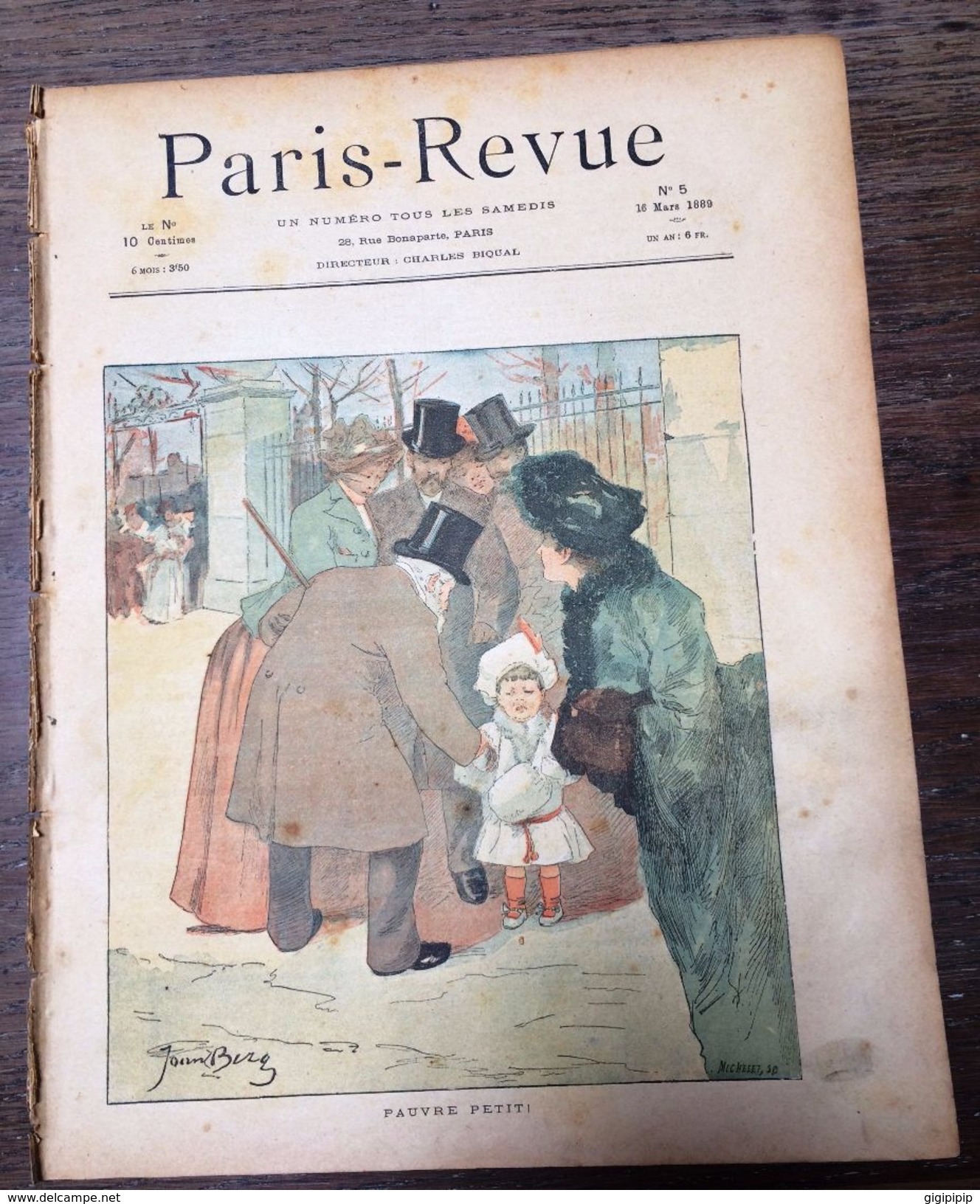 RARE PARIS REVUE 1889 5 CHARLES BIQUAL PAUVRE PETIT JOAN BERG ENGAGEMENT LEGION ETRANGERE GIL BAER - Autre Magazines