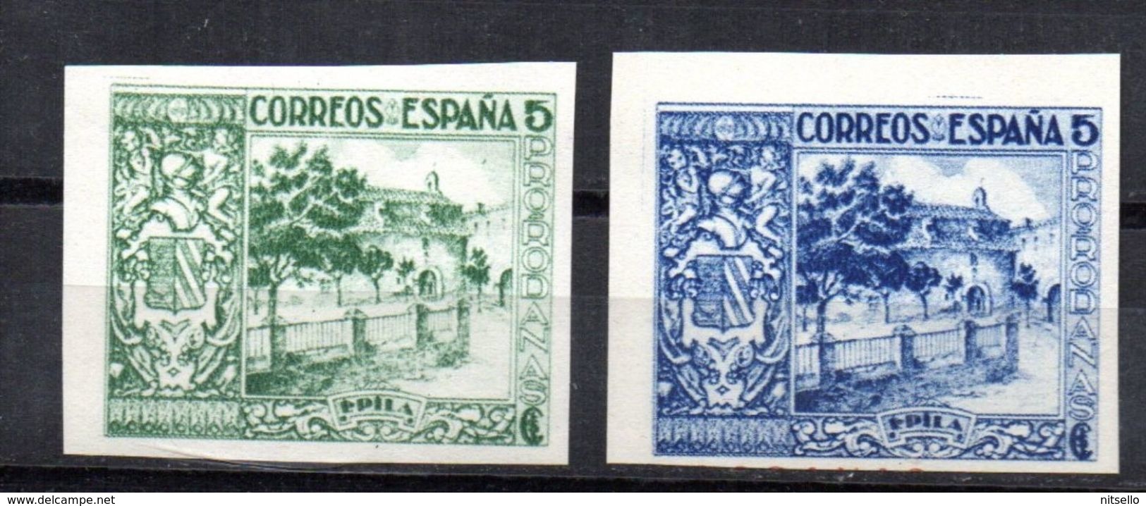 LOTE 2189  ///  (C070) ESPAÑA PATRIOTICOS  EPILA  Nº 1/2 **MNH  ¡¡¡¡¡¡ LIQUIDATION !!!!!!!! - Viñetas De La Guerra Civil