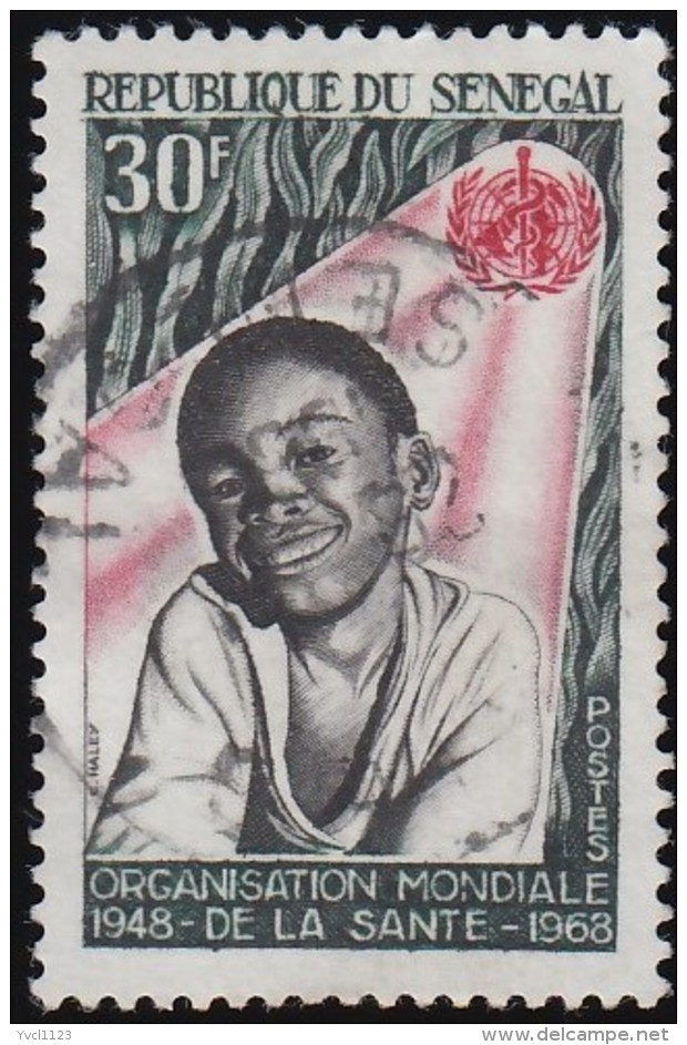 SENEGAL - Scott #308 WHO, 20th Anniv. / Used Stamp - Senegal (1960-...)