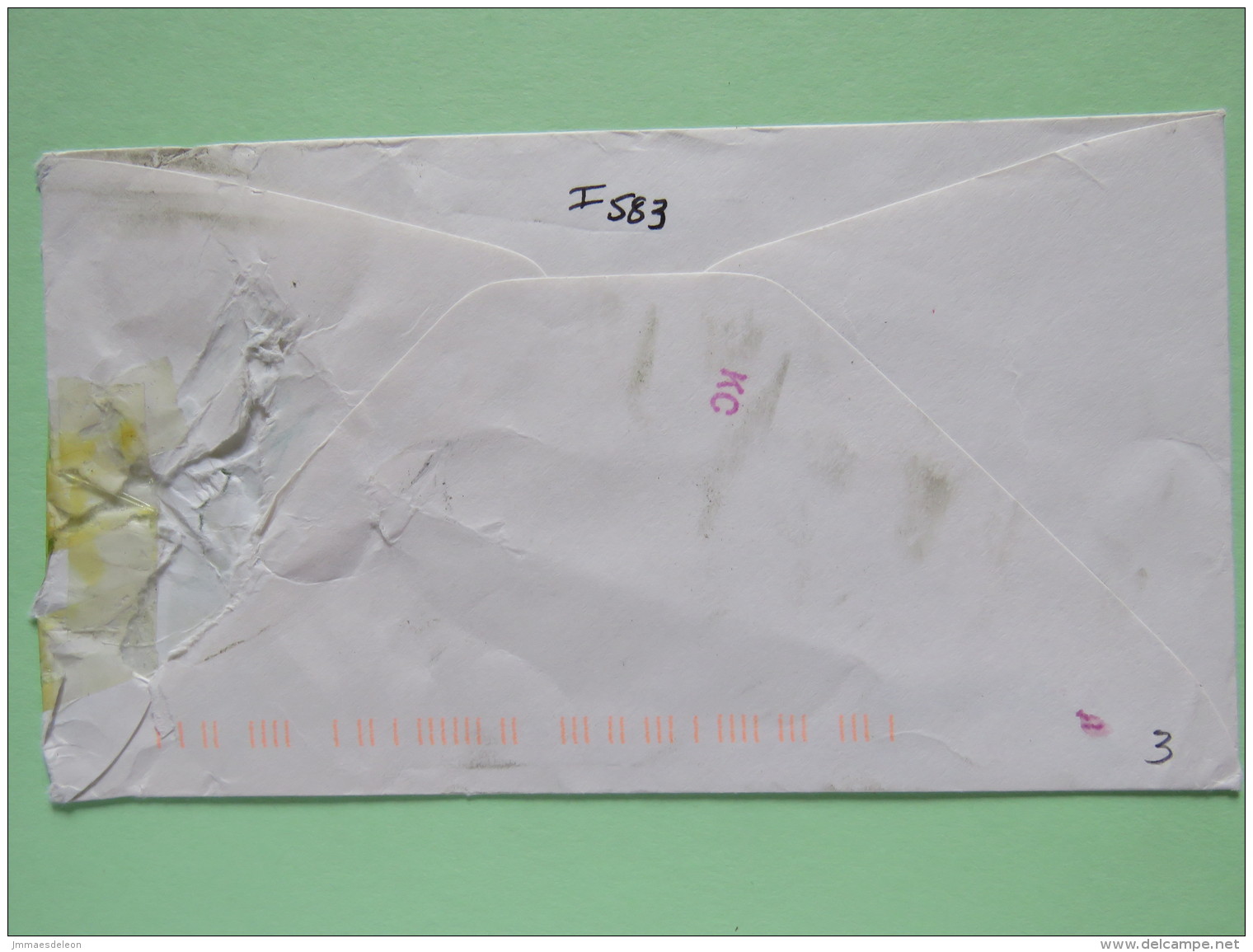 USA 1994 Army Navy Cover (Yugoslavia War) From Ship USS Bunker Hill To Texas USA - Damaged In Handling Cancel - Flag - Covers & Documents