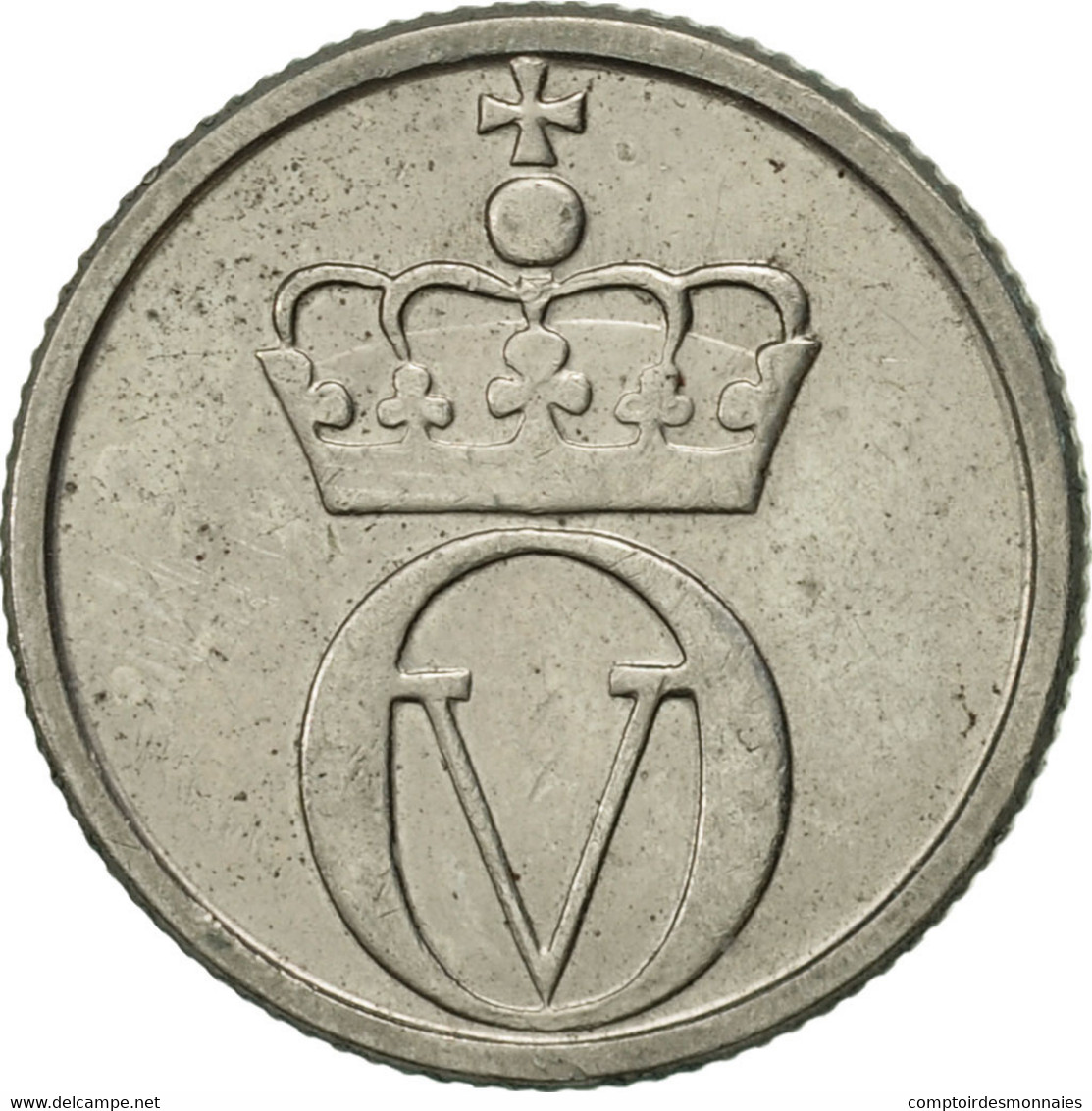 Monnaie, Norvège, Olav V, 10 Öre, 1964, TTB+, Copper-nickel, KM:411 - Norvège