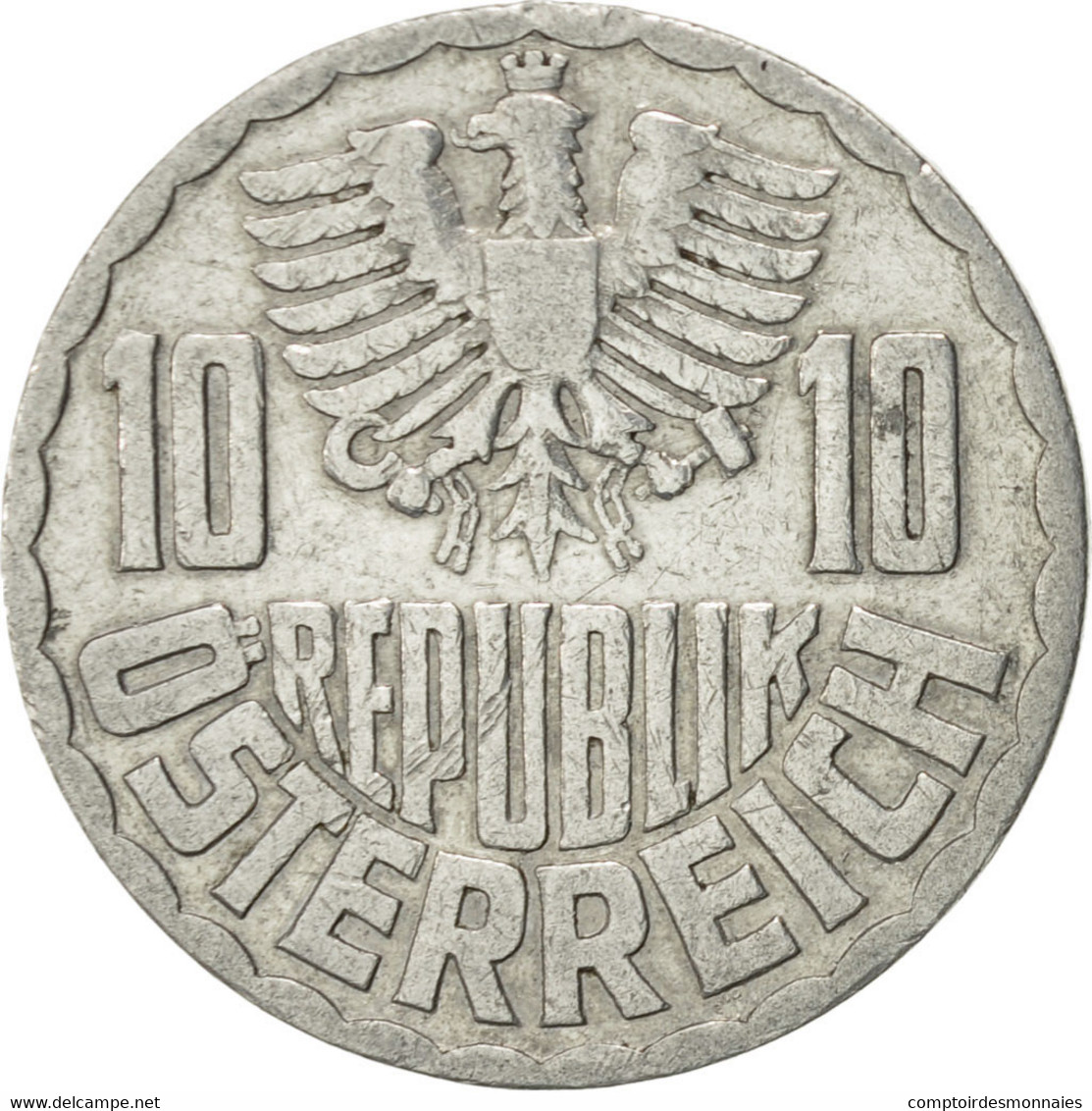 Monnaie, Autriche, 10 Groschen, 1953, Vienna, SUP, Aluminium, KM:2878 - Autriche