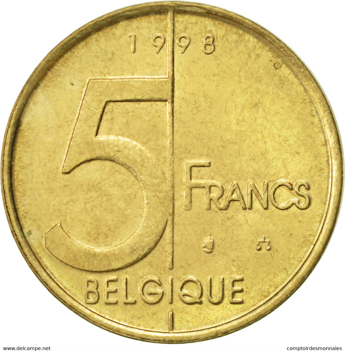 Monnaie, Belgique, Albert II, 5 Francs, 5 Frank, 1998, Bruxelles, TTB+ - 5 Frank