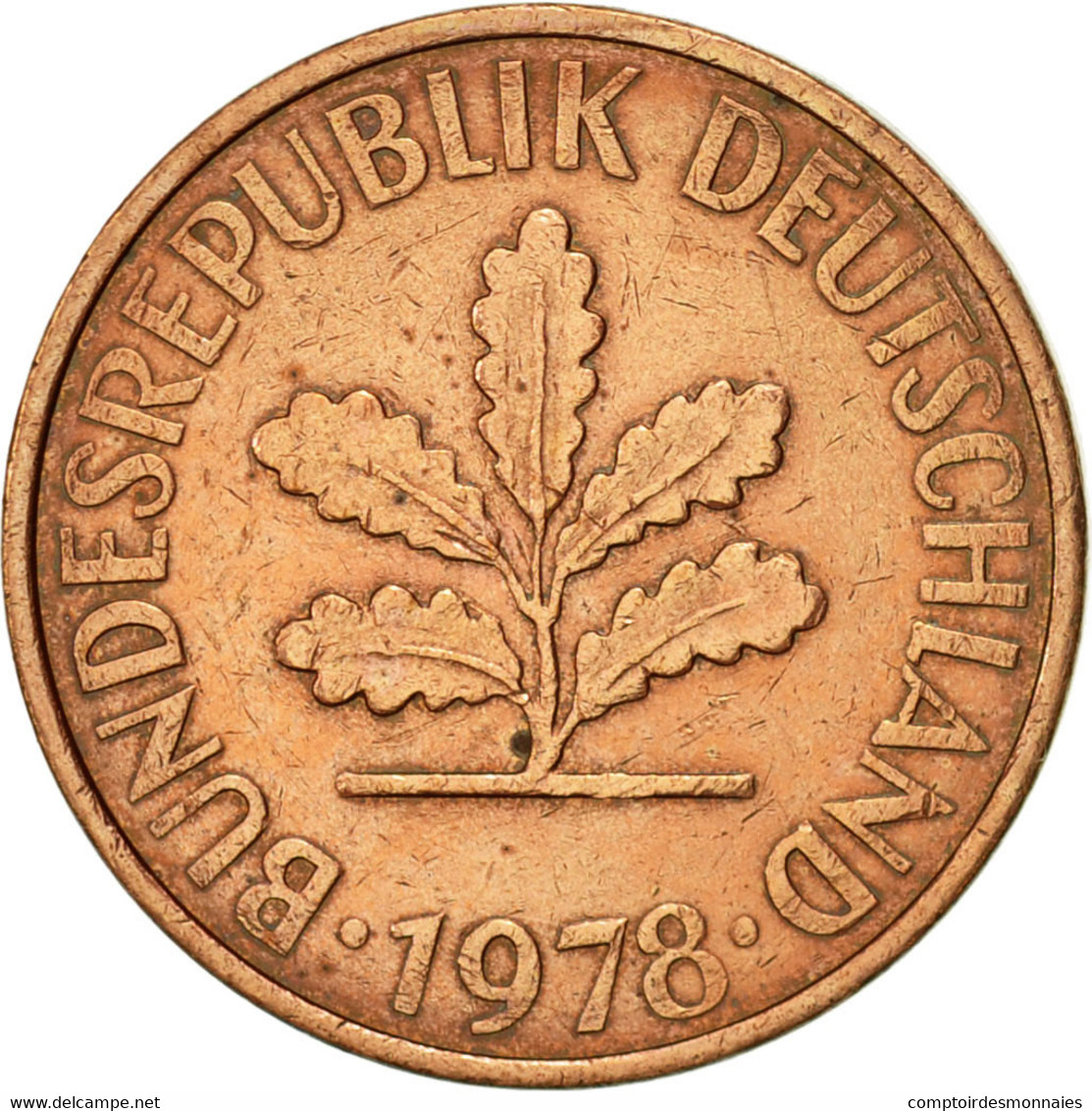 Monnaie, République Fédérale Allemande, 2 Pfennig, 1978, Hambourg, SUP - 2 Pfennig