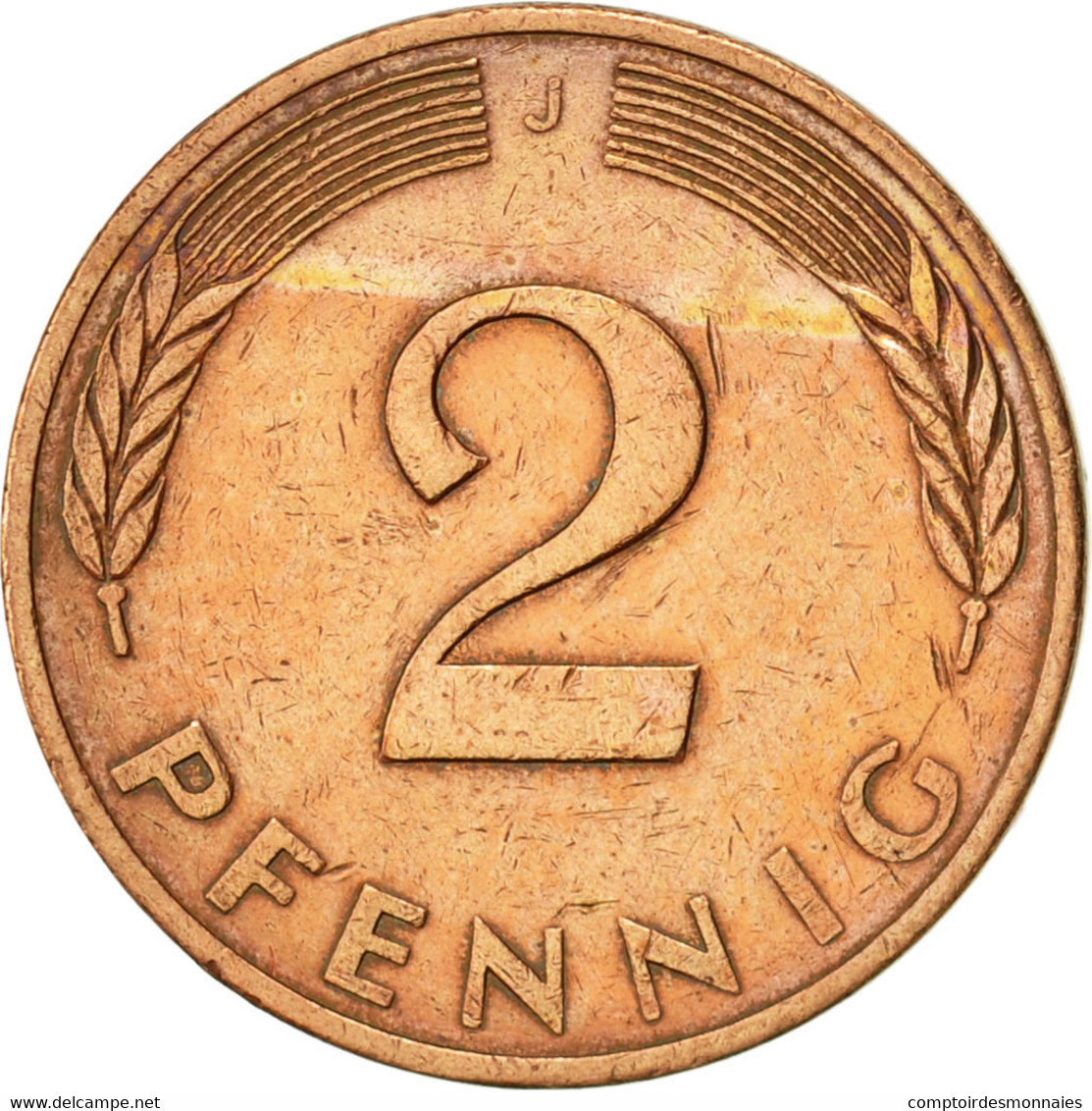 Monnaie, République Fédérale Allemande, 2 Pfennig, 1978, Hambourg, SUP - 2 Pfennig