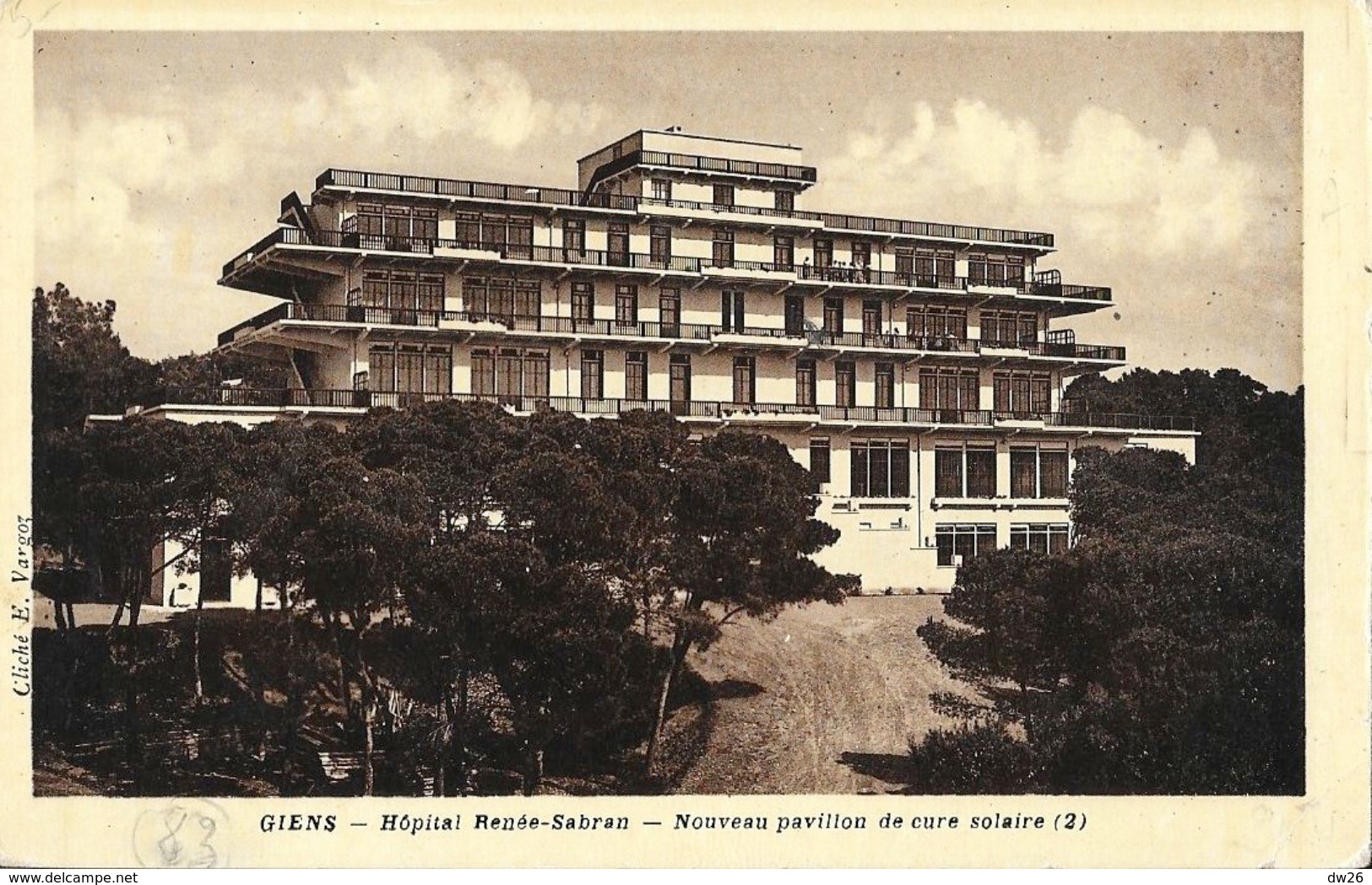 Giens (Var) - Hôpital Renée-Sabran - Nouveau Pavillon De Cure Solaire - Cliché E. Vargoz - Santé