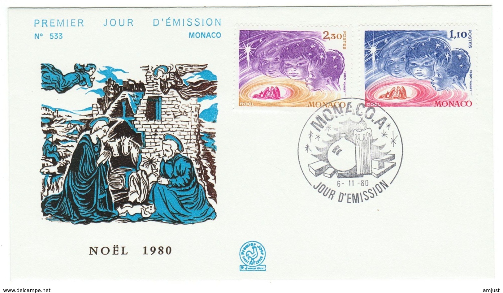 Monaco // FDC // 1980 // Noël 1980 - FDC