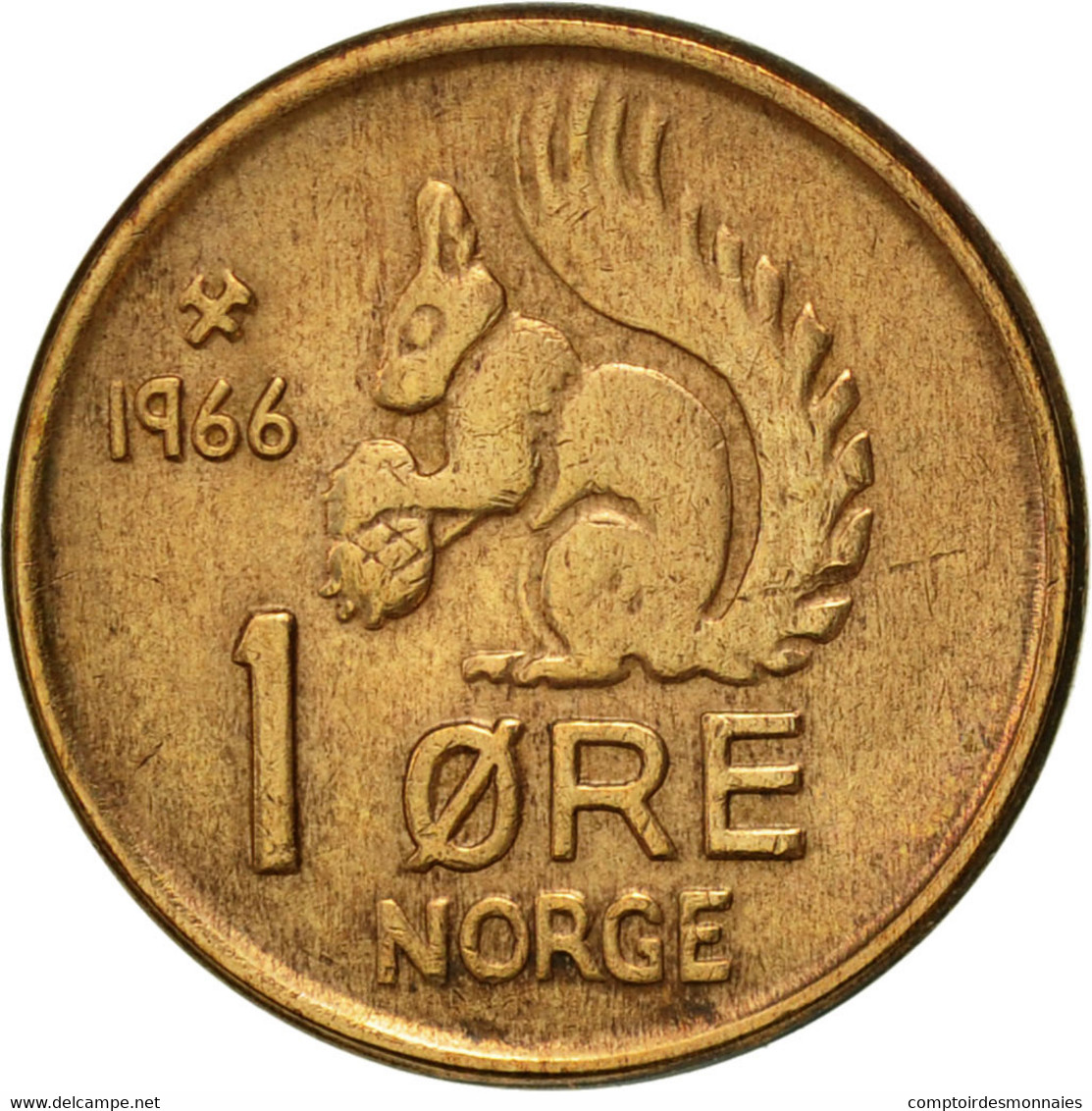 Monnaie, Norvège, Olav V, Ore, 1966, TTB+, Bronze, KM:403 - Norvège