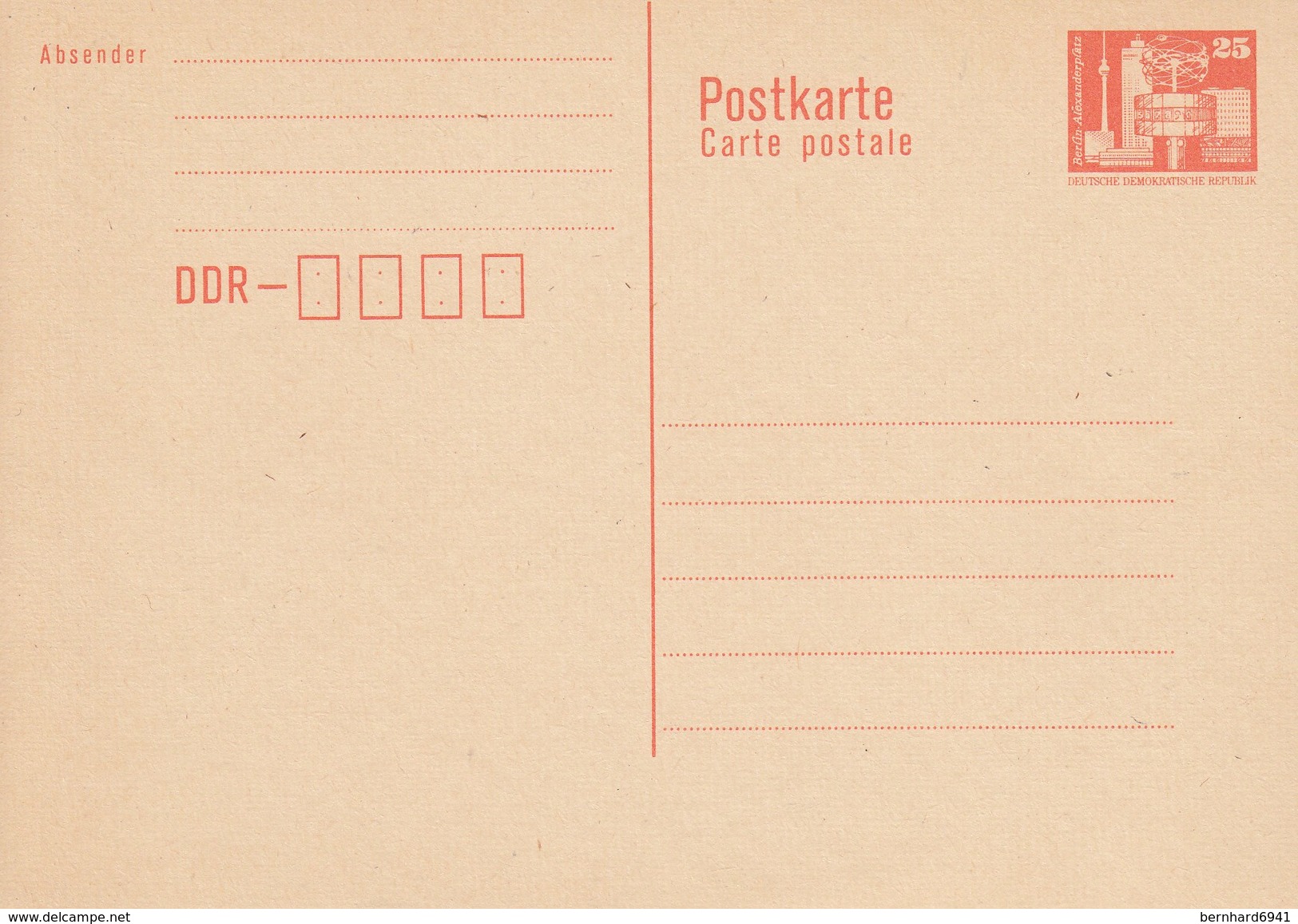 DP 87 I ** Bauwerke Berlin Alexanderplatz - Ohne Druckvermerk - Postcards - Mint