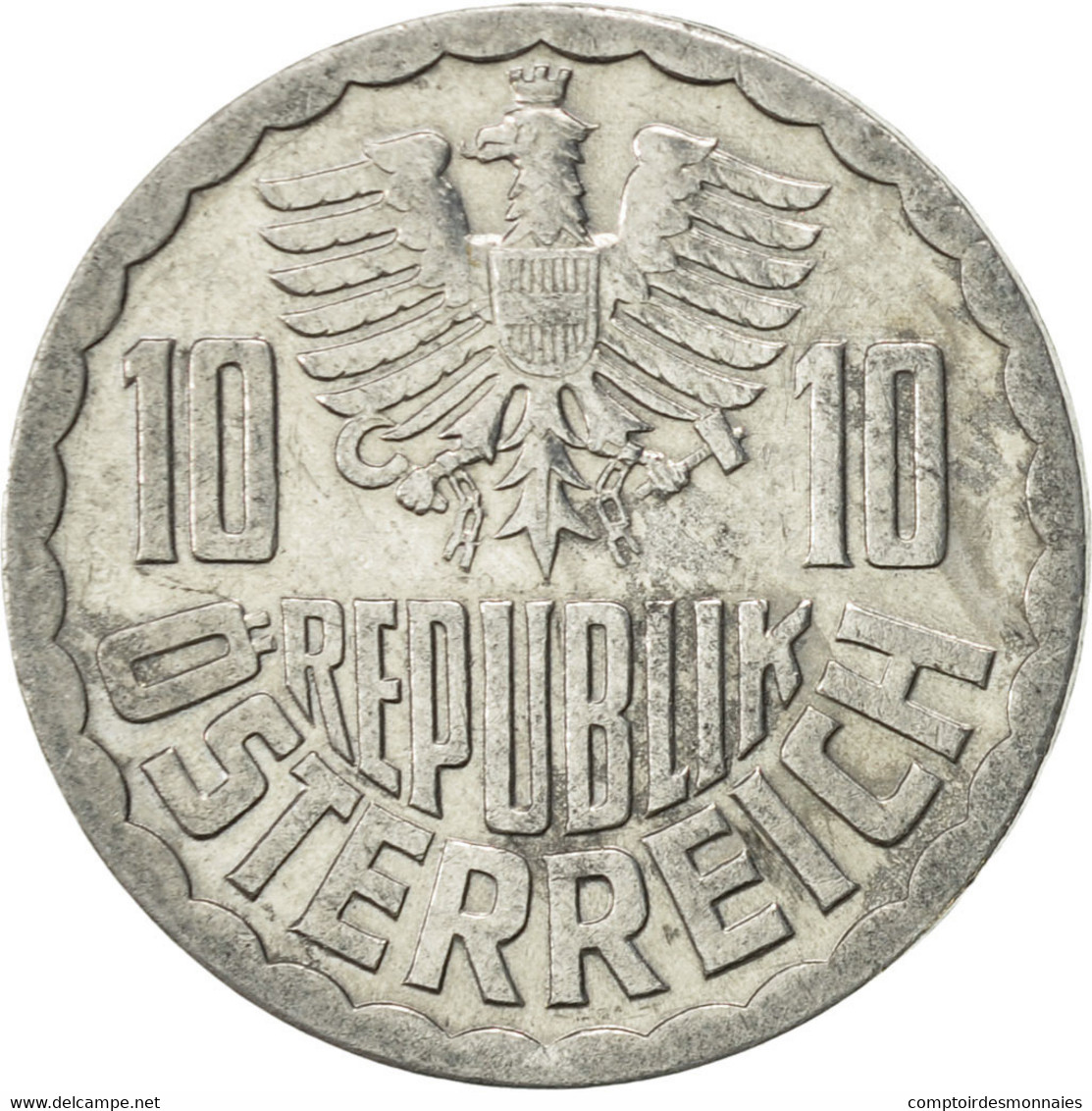 Monnaie, Autriche, 10 Groschen, 1981, Vienna, SUP, Aluminium, KM:2878 - Autriche