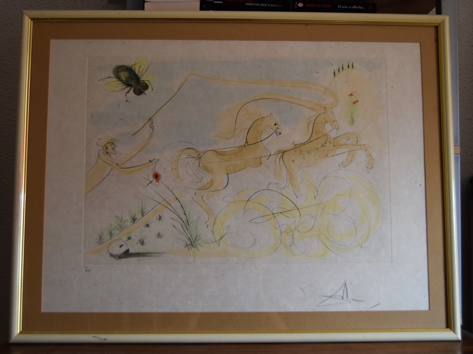 Salvador Dali - Le Coche Et La Mouche. Le Bestiaire De La Fontaine Dalinisé, E.O Signée & Numérotée 1974 - Lithographies