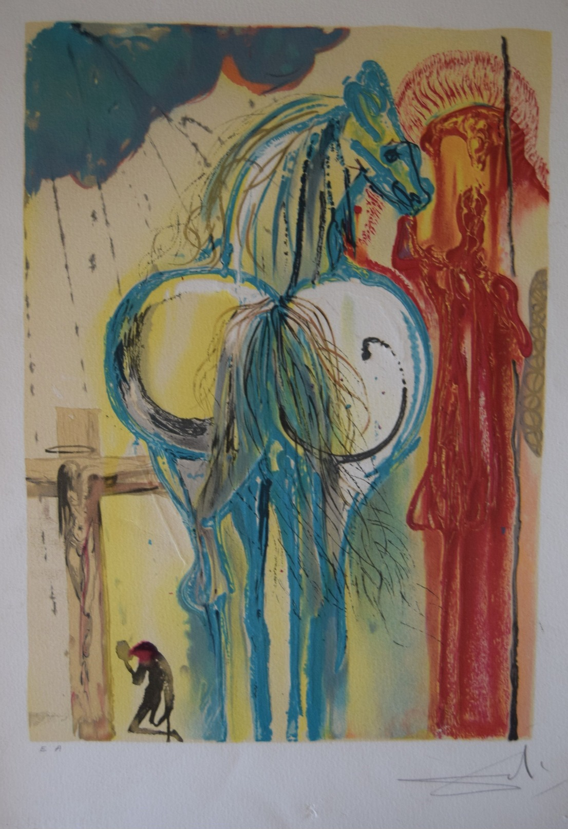 Salvador Dali - - Les Chevaux Daliniens 1970-1972- 16 Lithographies Signée Et Justifiées E.A - Lithographies