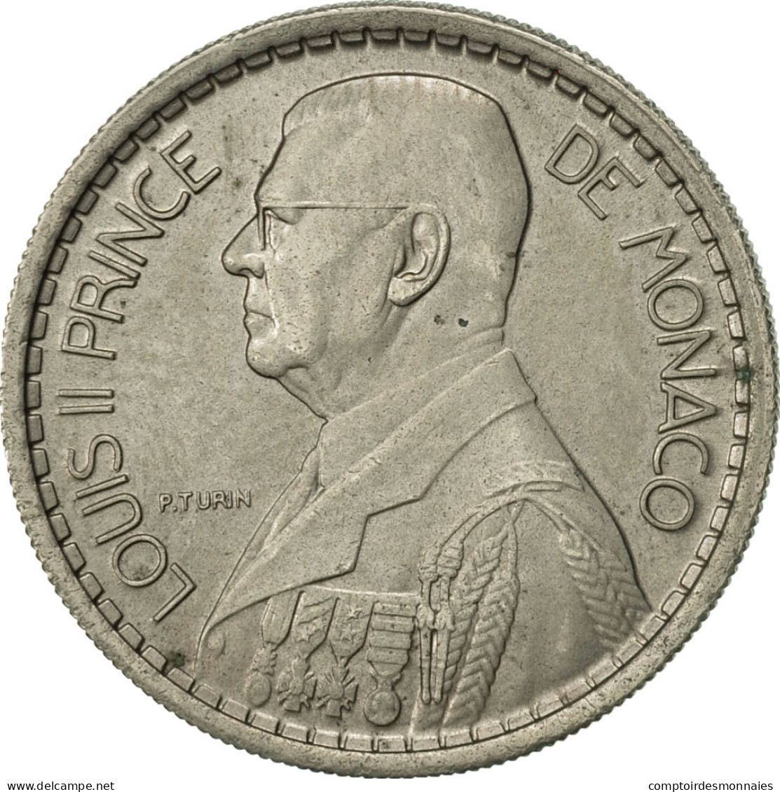 Monnaie, Monaco, Louis II, 10 Francs, 1946, Poissy, SUP, Copper-nickel, KM:123 - 1922-1949 Louis II