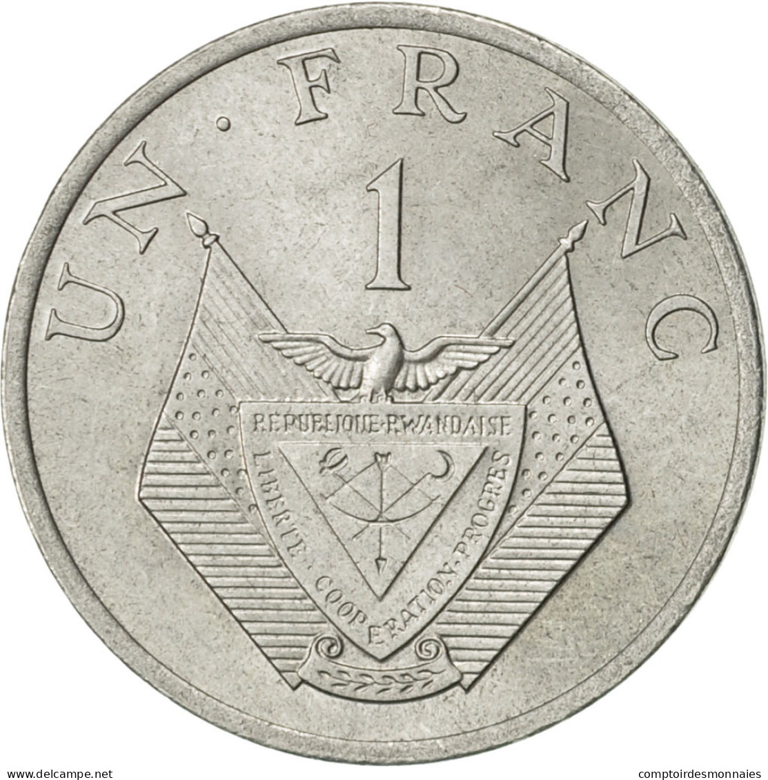 Monnaie, Rwanda, Franc, 1977, British Royal Mint, SUP, Aluminium, KM:12 - Rwanda