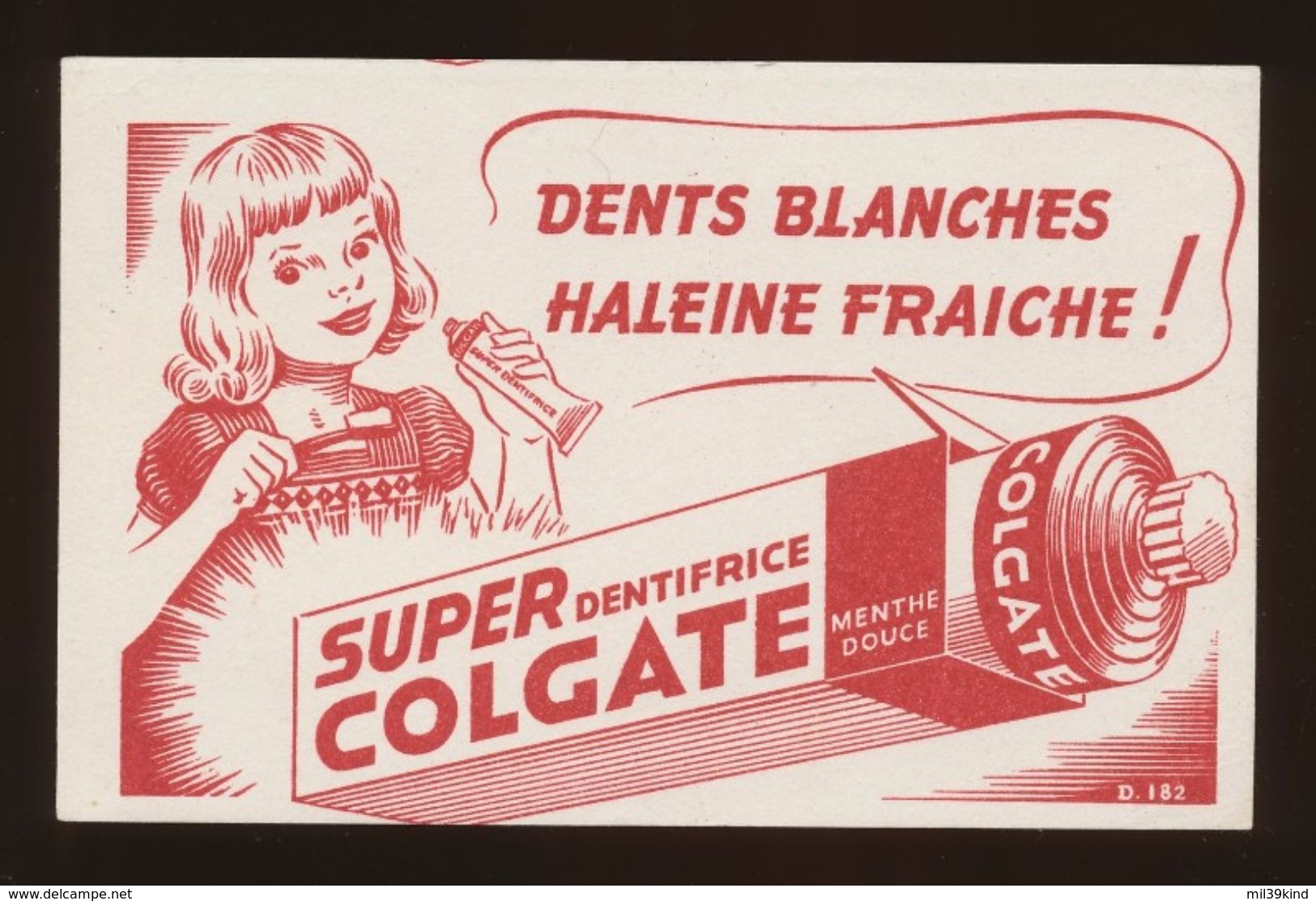 Buvard  -  Dentifrice COLGATE - C