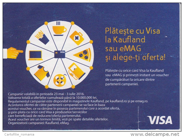 Visa Kaufland Shop Ticket Voucher For Clients Promotion - Tickets - Entradas