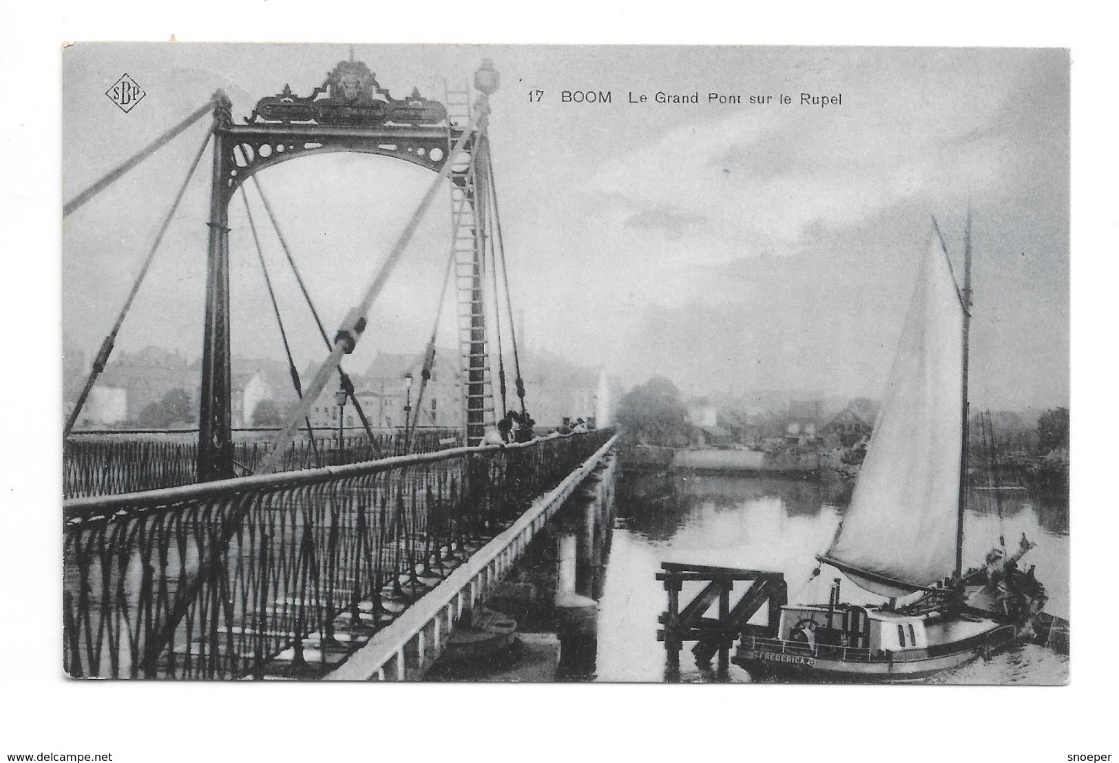 Willebroeck P634bis 17   Kaart 17 Boom La Grand Pont Sur Le Rupel  SBP 1906 - Willebrök