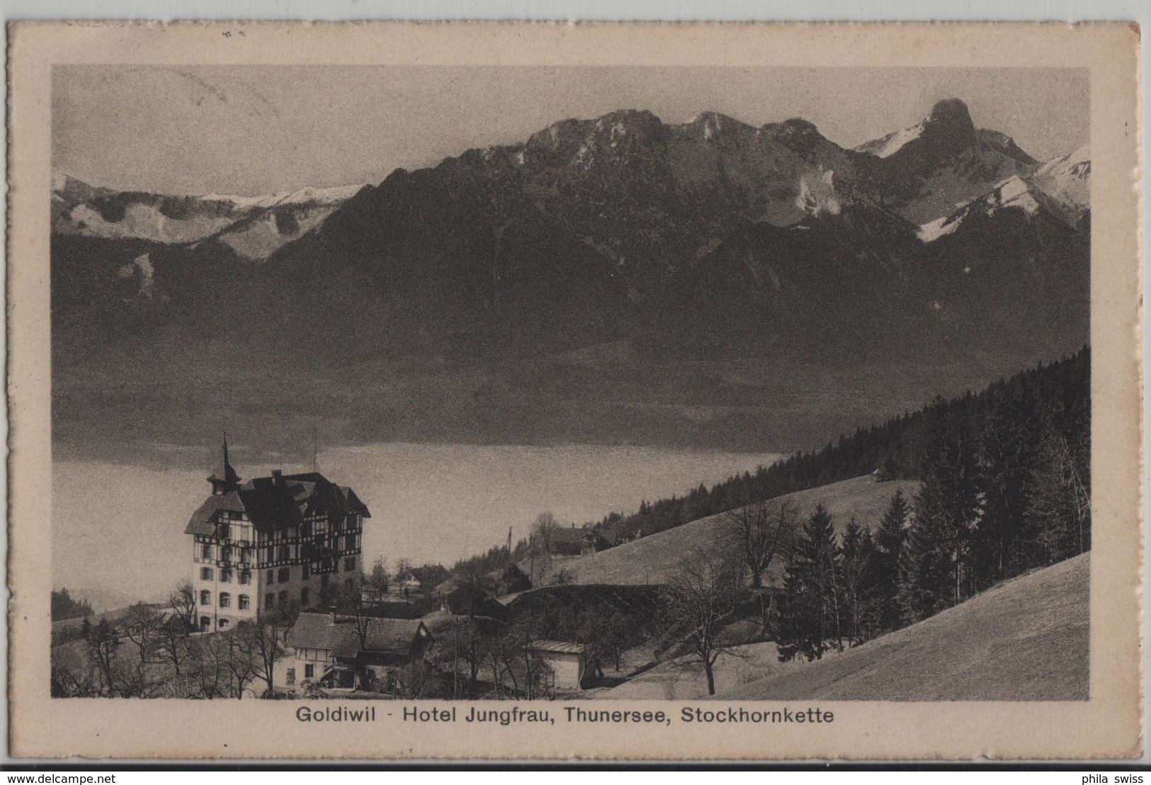 Goldiwil - Hotel Pension Jungfrau, Thunersee, Stockhornkette - Autres & Non Classés
