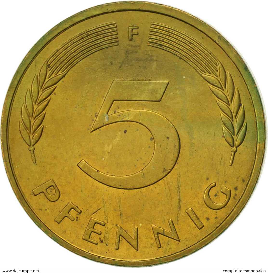 Monnaie, République Fédérale Allemande, 5 Pfennig, 1991, Stuttgart, SUP - 5 Pfennig