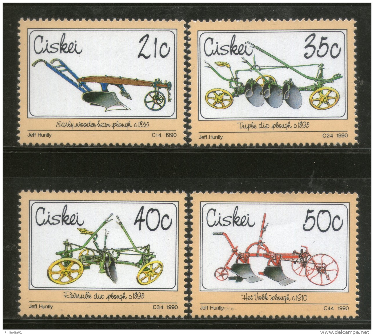 Ciskei 1990 Plough Reversible &amp; Triple Disc Agriculture Tool Sc 155-8 MNH # 3750 - Agriculture