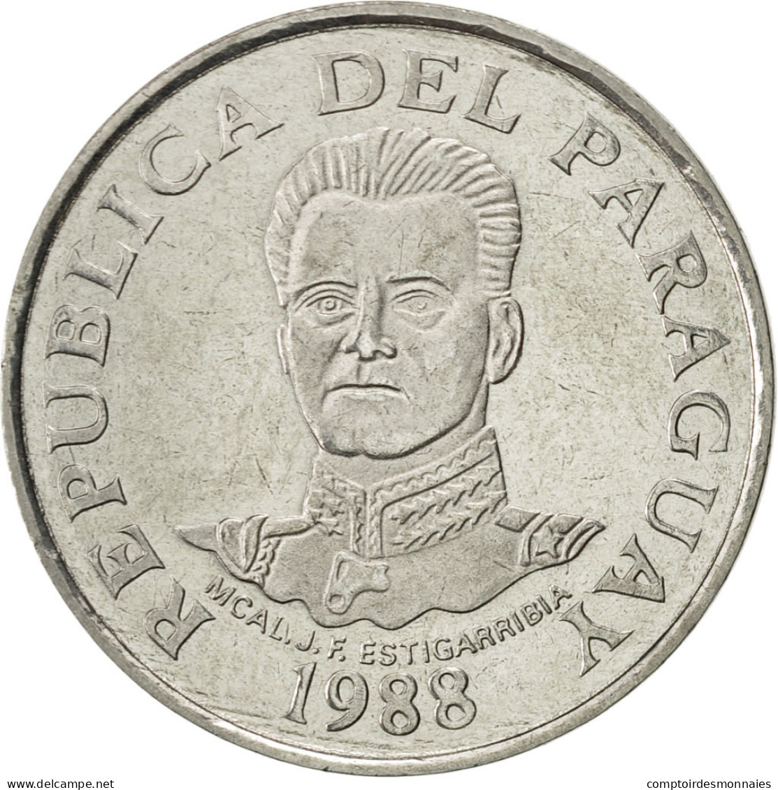 Monnaie, Paraguay, 50 Guaranies, 1988, SUP, Stainless Steel, KM:169 - Paraguay