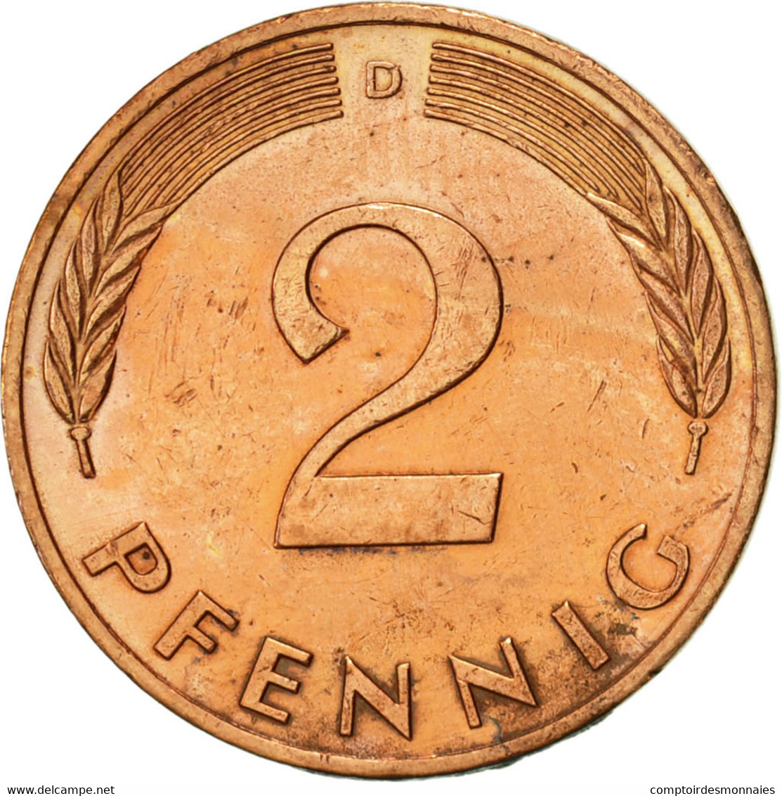 Monnaie, République Fédérale Allemande, 2 Pfennig, 1990, Munich, SUP, Copper - 2 Pfennig