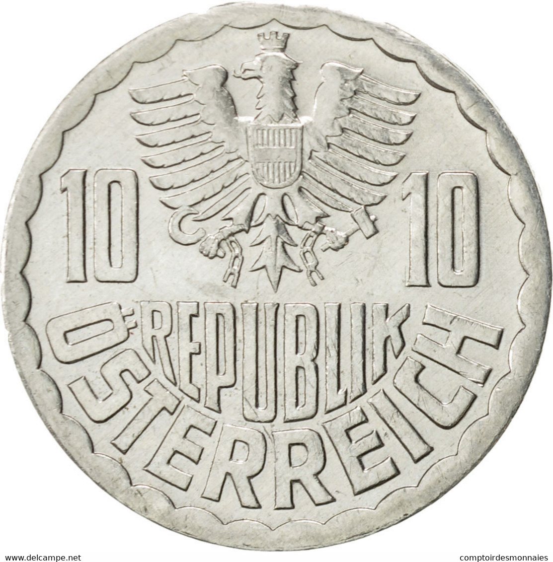 Monnaie, Autriche, 10 Groschen, 1988, Vienna, SUP, Aluminium, KM:2878 - Autriche