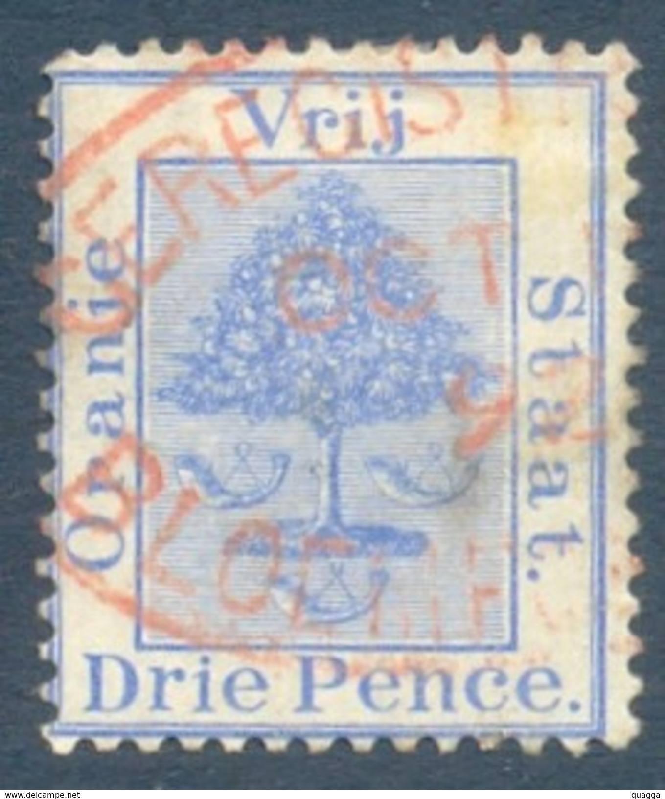 Orange Free State 1883-84. 3d Ultramarine. SACC 28, SG 51. - Stato Libero Dell'Orange (1868-1909)