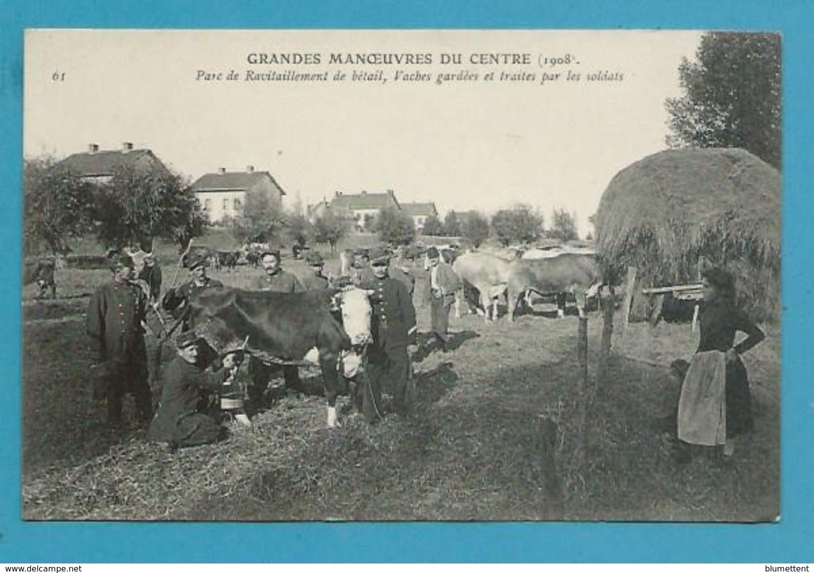 CPA 61 - Grandes Manoeuvres Du CENTRE Traite Des Vaches Par Les Militaires - Centre-Val De Loire