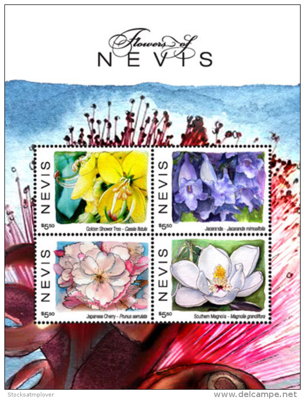 Nevis 2017 Fauna Flora FLOWERING TREES -I70103 - Sonstige & Ohne Zuordnung