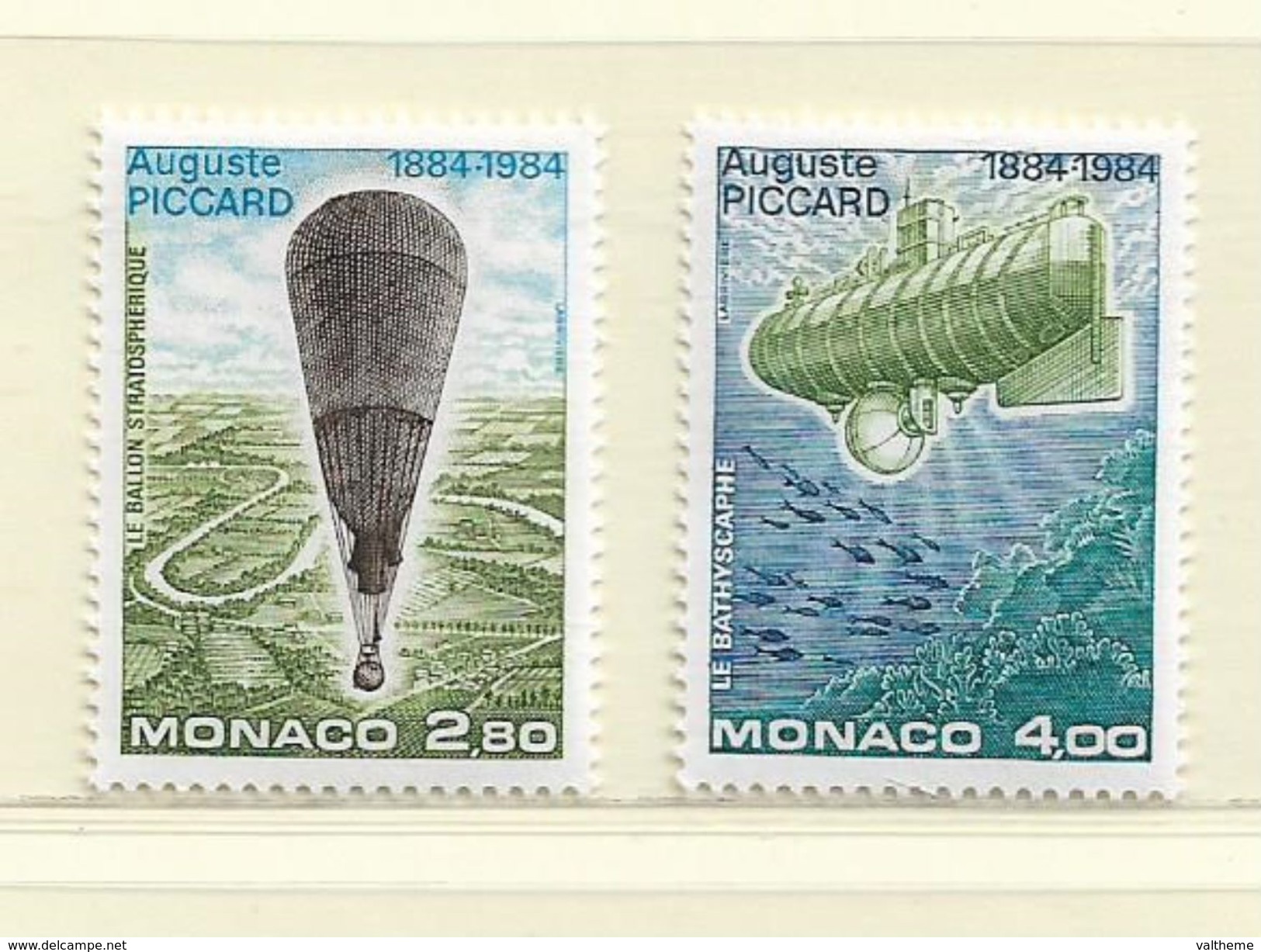 MONACO  ( D18 - 4237 )  1984  N° YVERT ET TELLIER  N° 1427/1428    N** - Nuovi