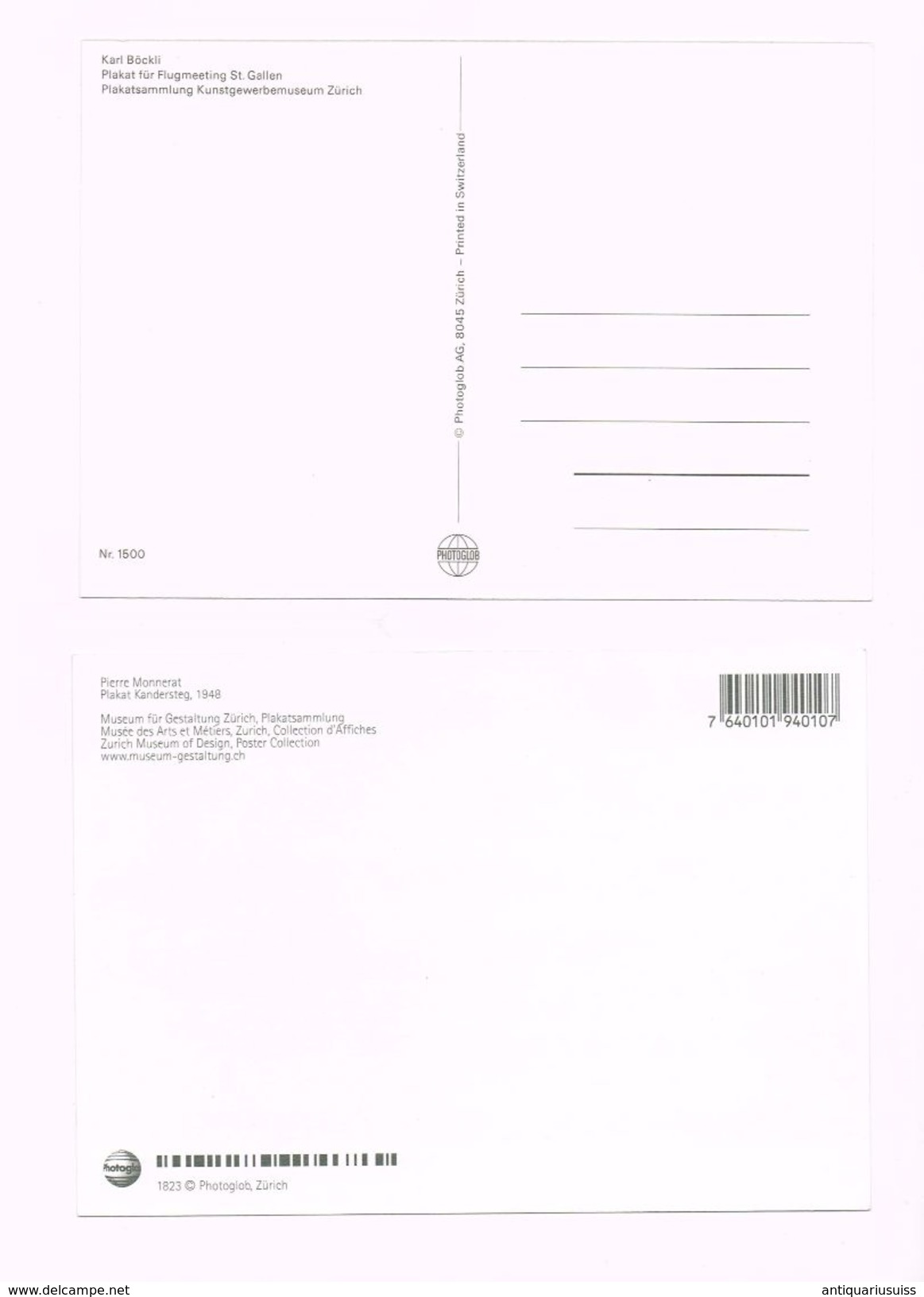 18x Cartes Postales -Plakatsammlung - Affiche - Suisse - Schweiz - Vevey - Montreux - Flugtag - ...