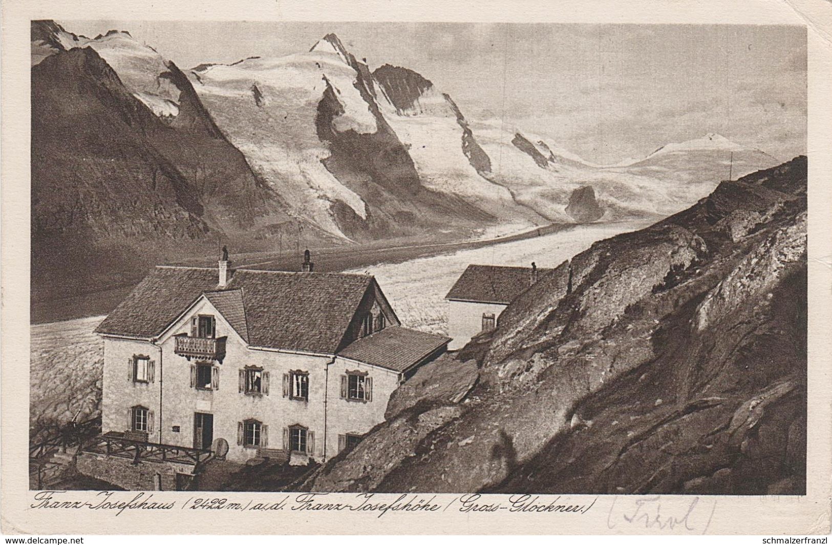 AK Grossglockner Hotel Altes Franz Josefs Josephs Haus Pasterzengletscher Pasterze Gletscher A Heiligenblut Kals Matrei - Heiligenblut