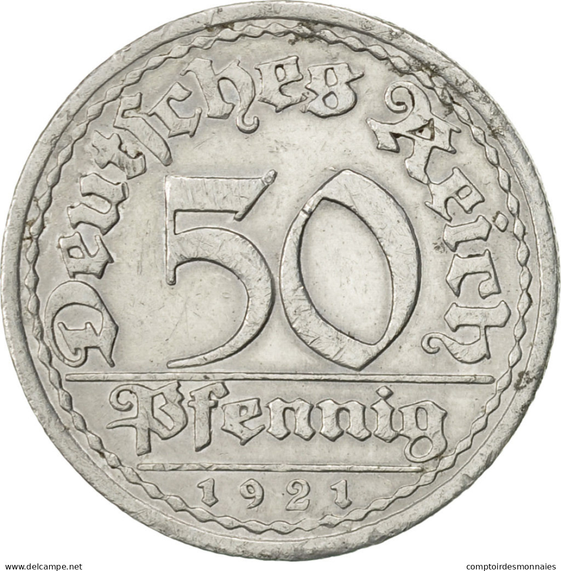 Monnaie, Allemagne, République De Weimar, 50 Pfennig, 1921, Berlin, SUP - 50 Rentenpfennig & 50 Reichspfennig