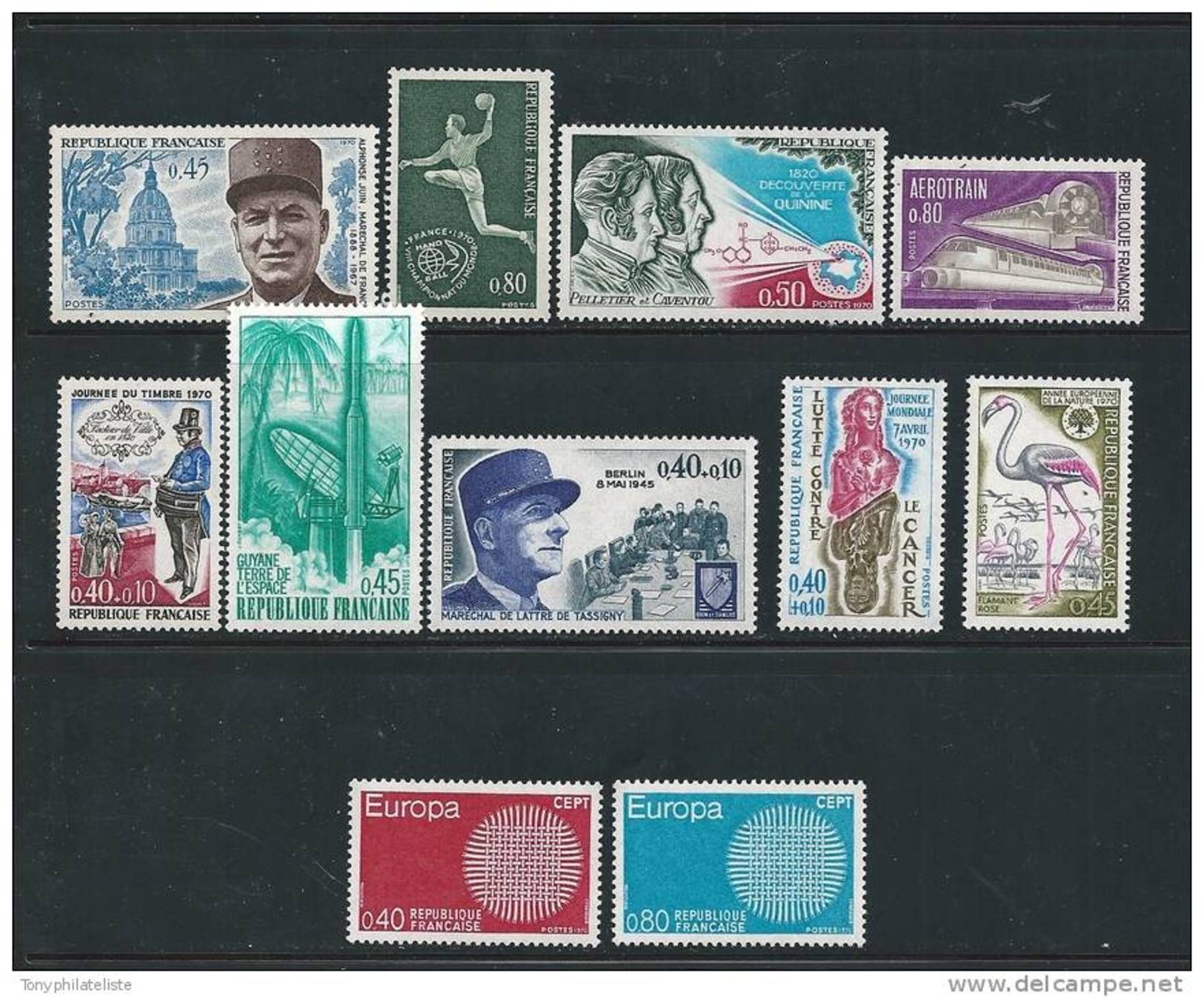 France Timbres Neuf ** De 1970 N°1629   A  1639 - Ungebraucht