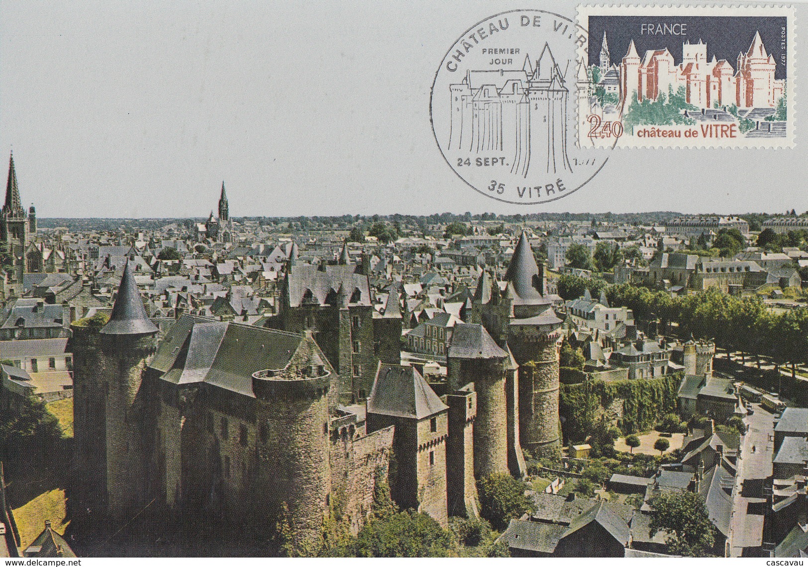 Carte  Maximum  1er  Jour    Chateau   De  VITRE   1977 - 1970-1979