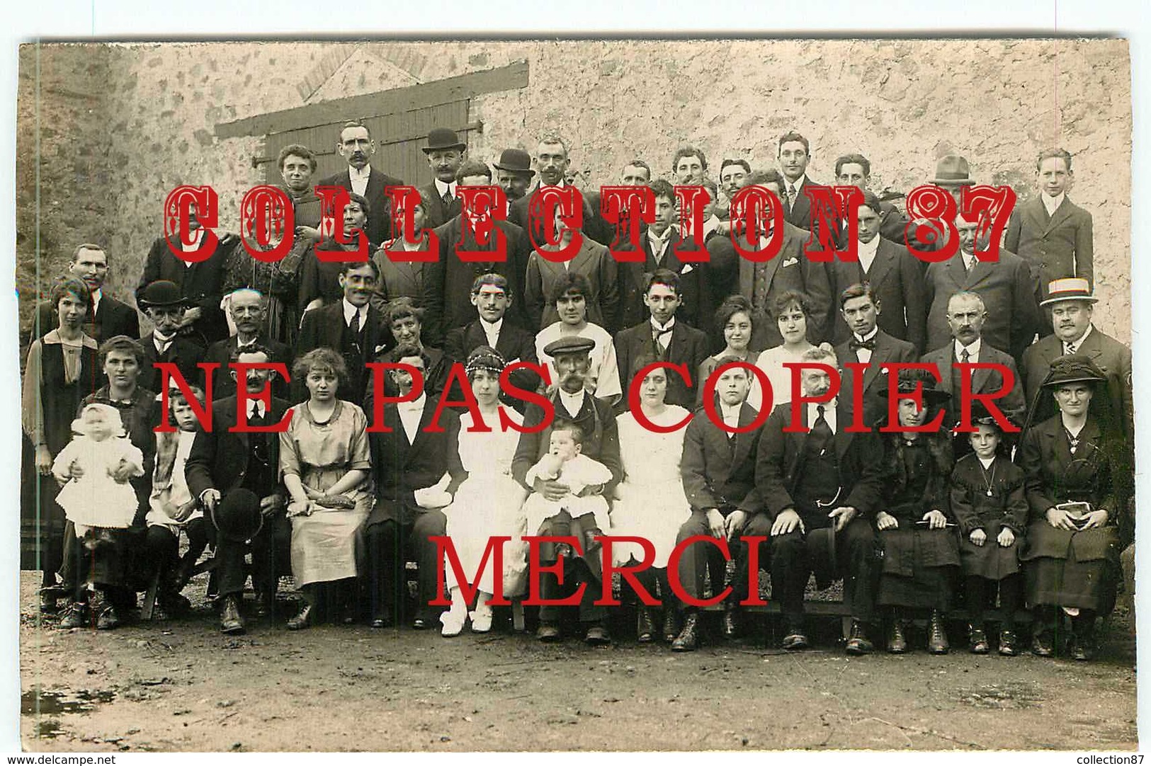 87 - PANAZOL < MARIAGE JOSEPH RIAUBLANC & JEANNE COIFFE En 1921 < CARTE PHOTO < VOIR DESCRIPTION - Panazol