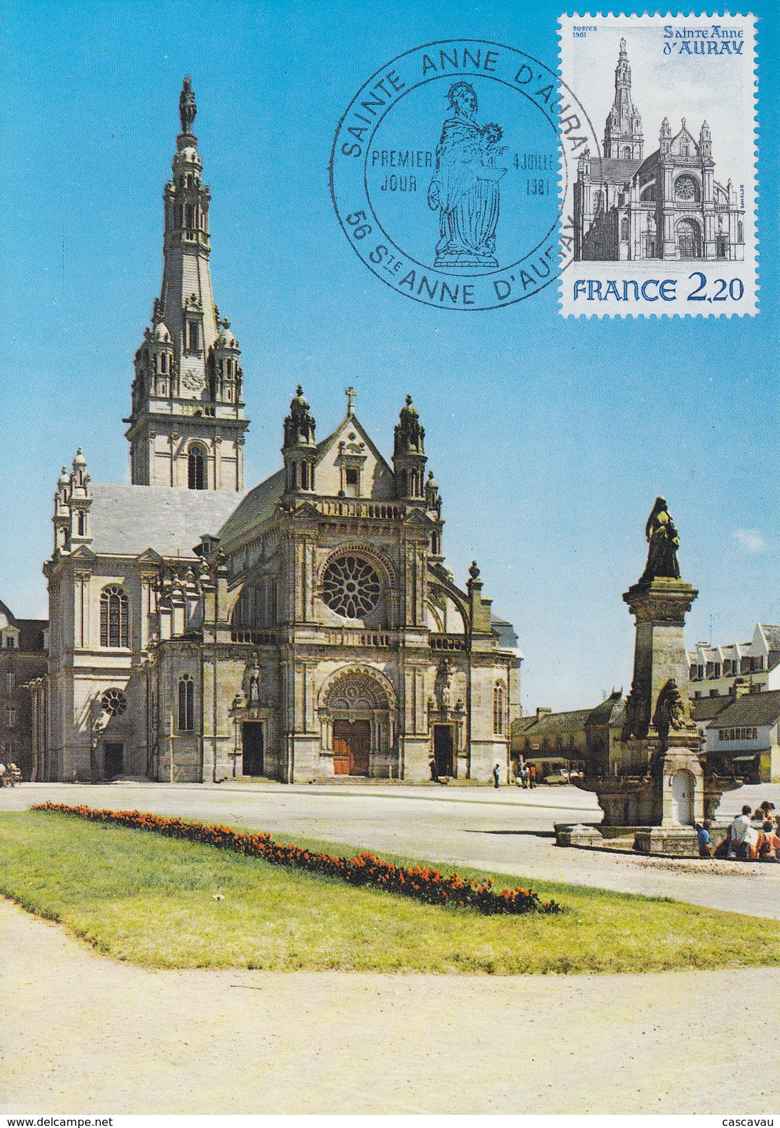 Carte Maximum  1er  Jour   Basilique   SAINTE  ANNE  D' AURAY    1981 - 1980-1989