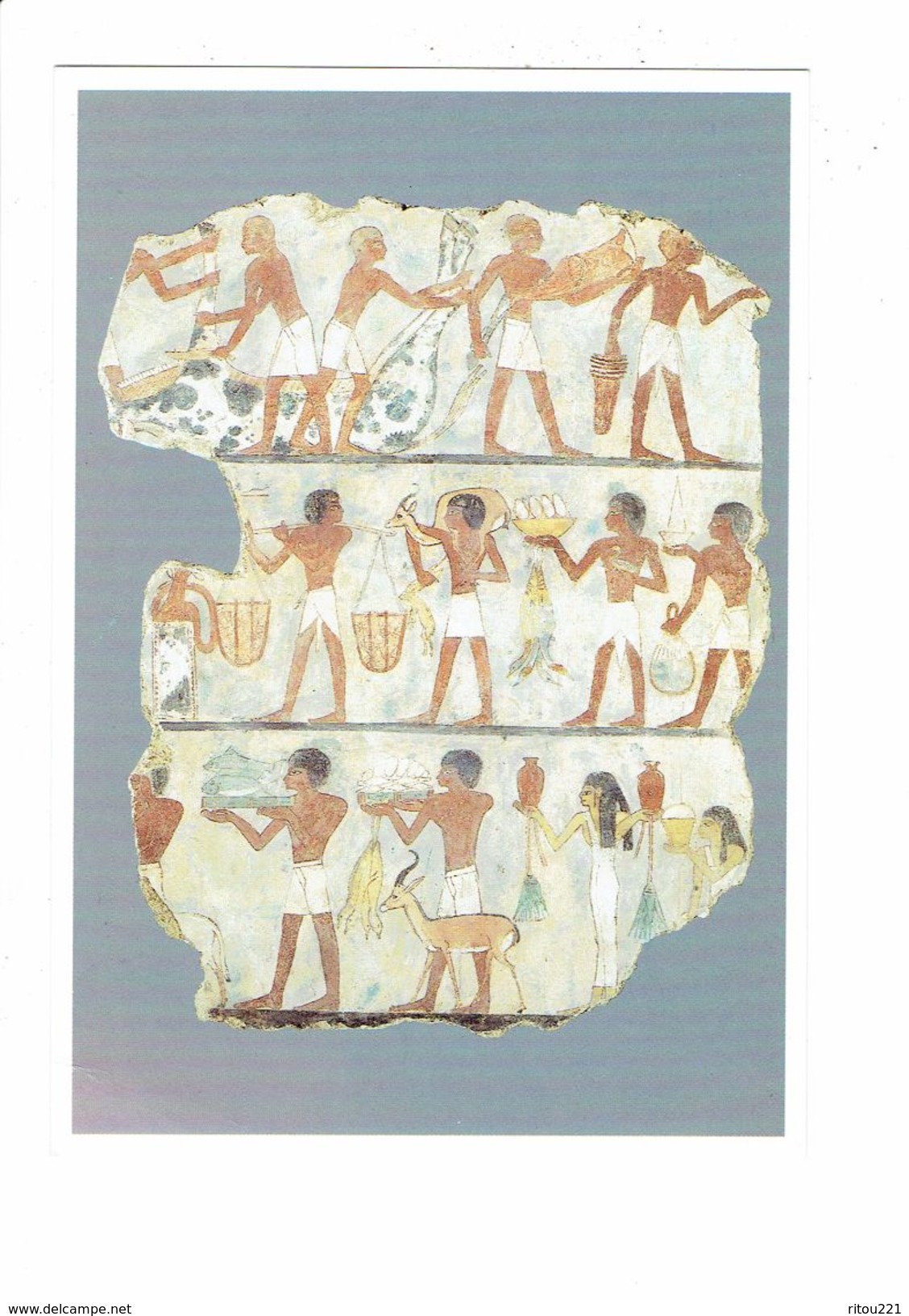 Cpm - Scène De Boucherie Et Porteurs D'offrandes - Tombe Scribe Comptable Des Grains Ounsou - EGYPTE - Museos