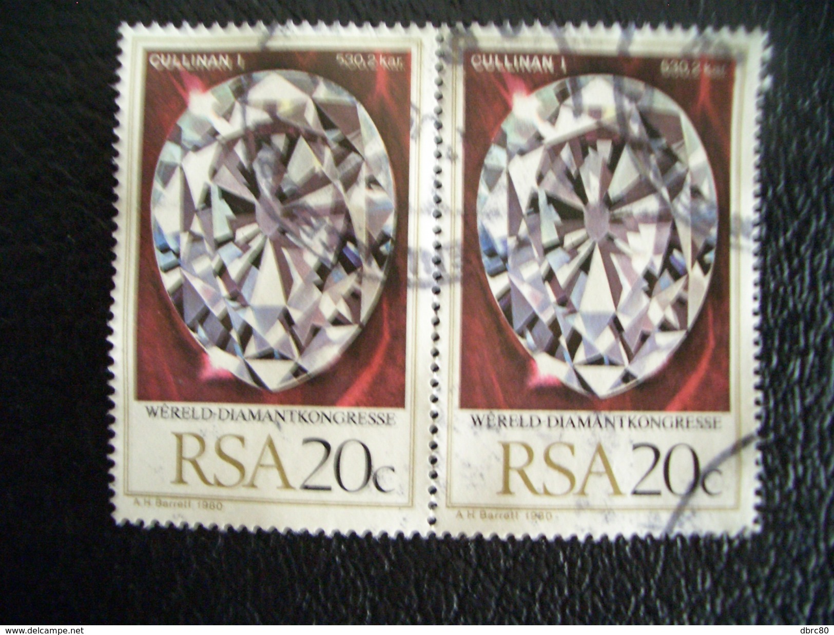 South Africa, RSA 1980, Diamond Cullinan, World Diamond Congres - Used Stamps