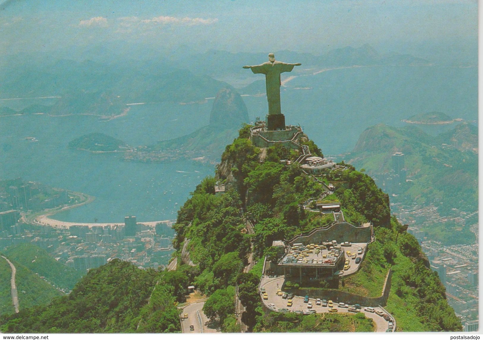 (BRA8) RIO DE JANEIRO . AIR VIEW OF CORCOVADO WITH SUGAR LOAF ON THE BACKGROUND - Rio De Janeiro