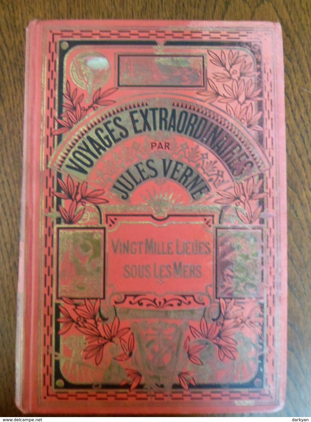 Jules Verne - Vingt Mille Lieues Sous Les Mers - Hachette 1924, Cartonnage à L´éléphant. - 1901-1940