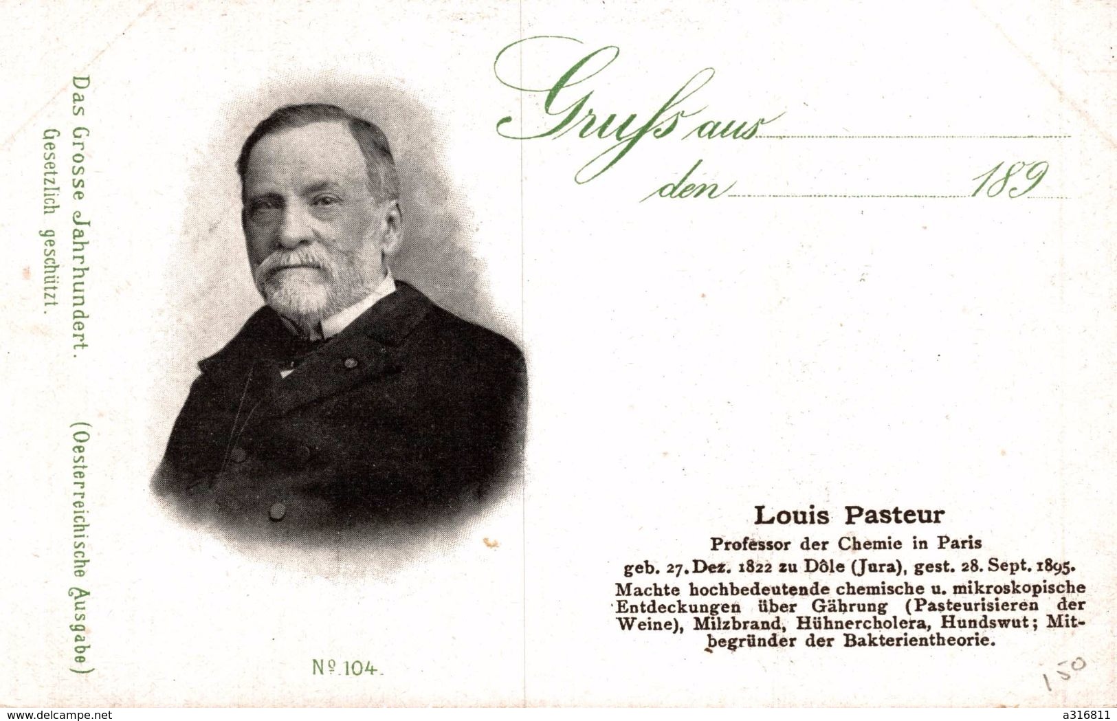 LOUIS PASTEUR - Sonstige & Ohne Zuordnung